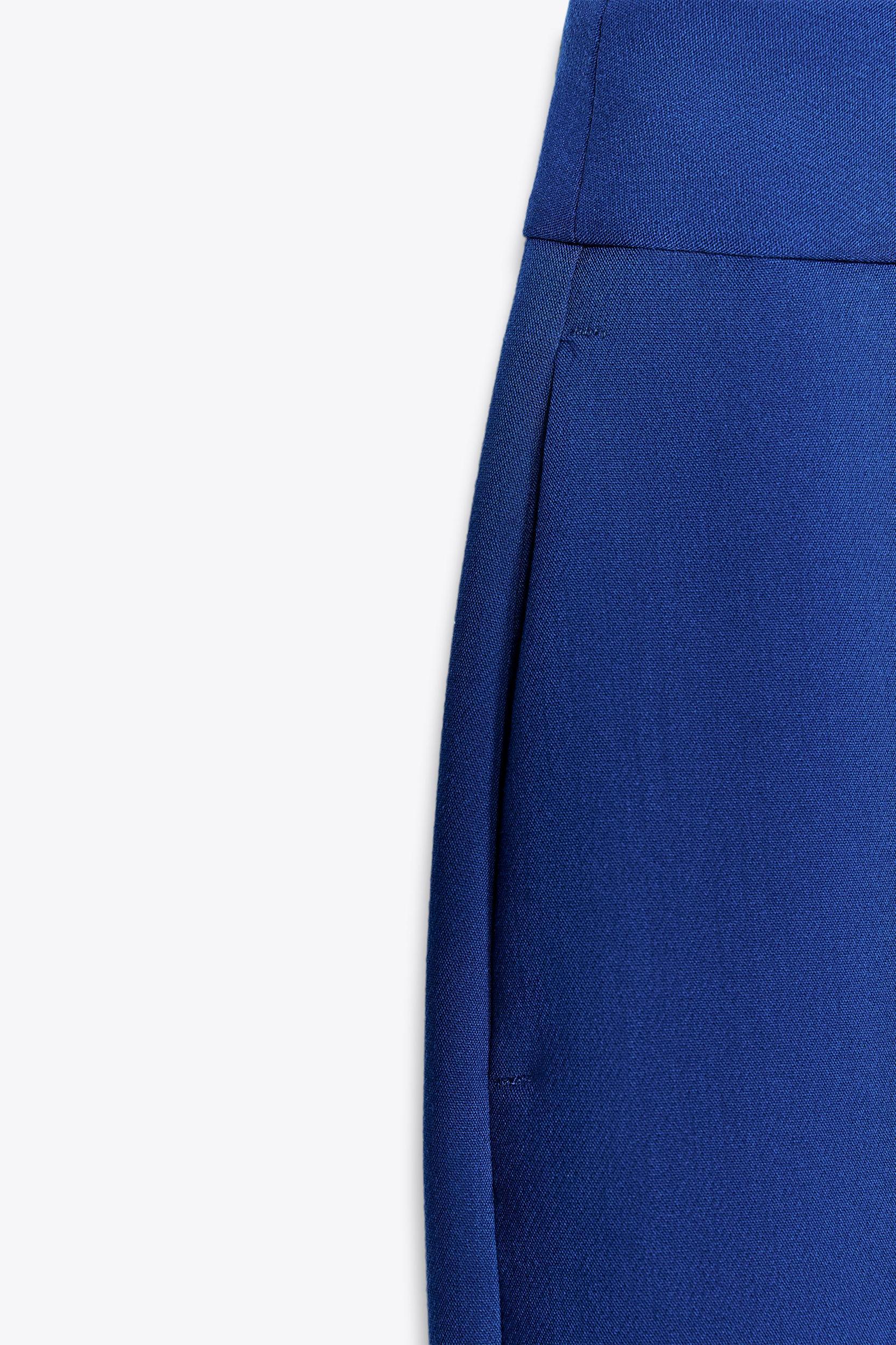 TURNED UP CUFF STRAIGHT LEG PANTS Product Image