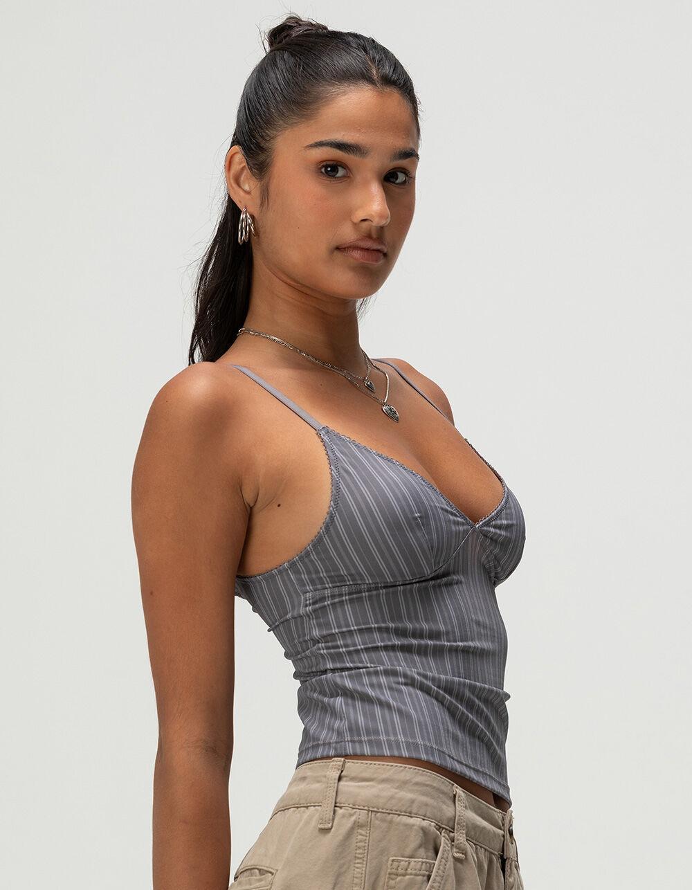 BDG Urban Outfitters Je T'aime Womens Cami - GRAY Product Image