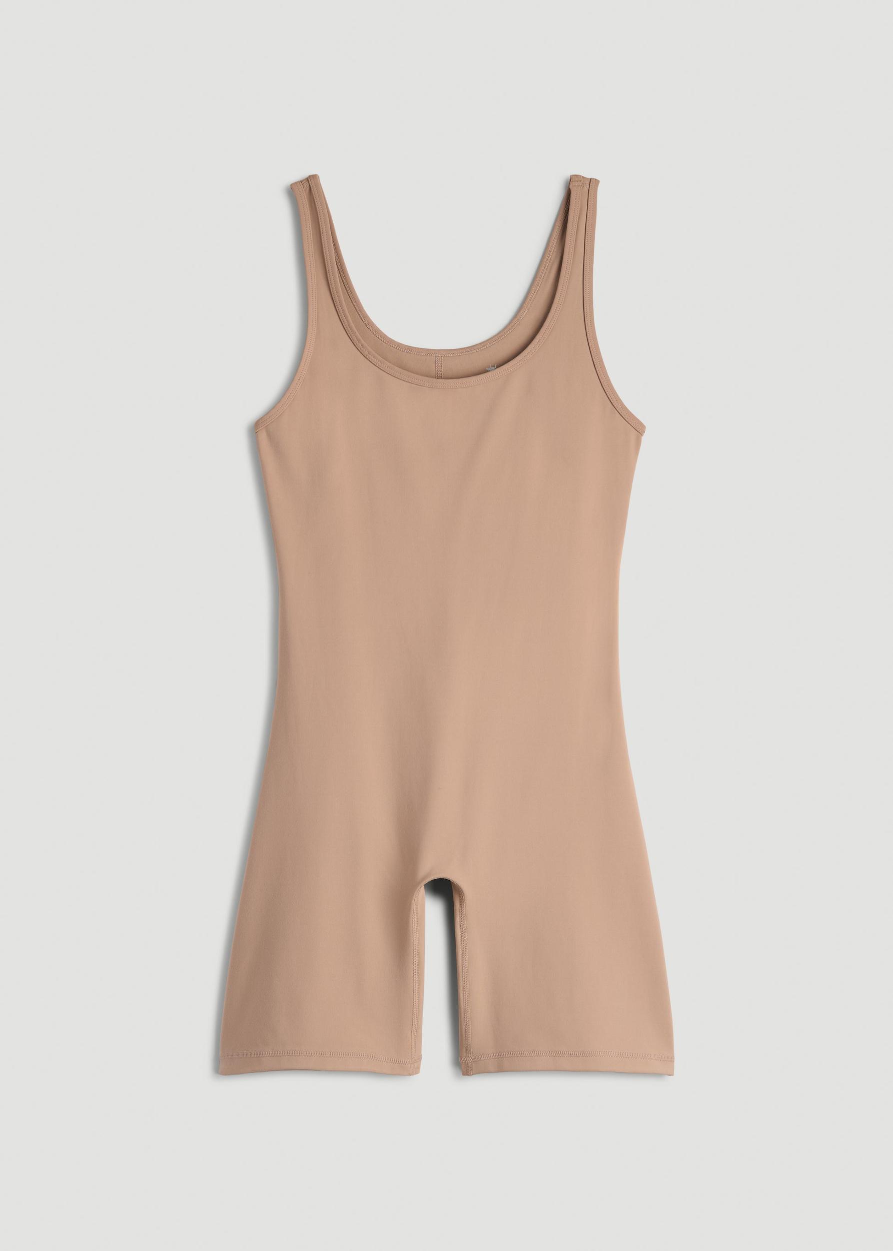 Balance Scoopneck Romper for Tall Women in Sun Tan Female Product Image