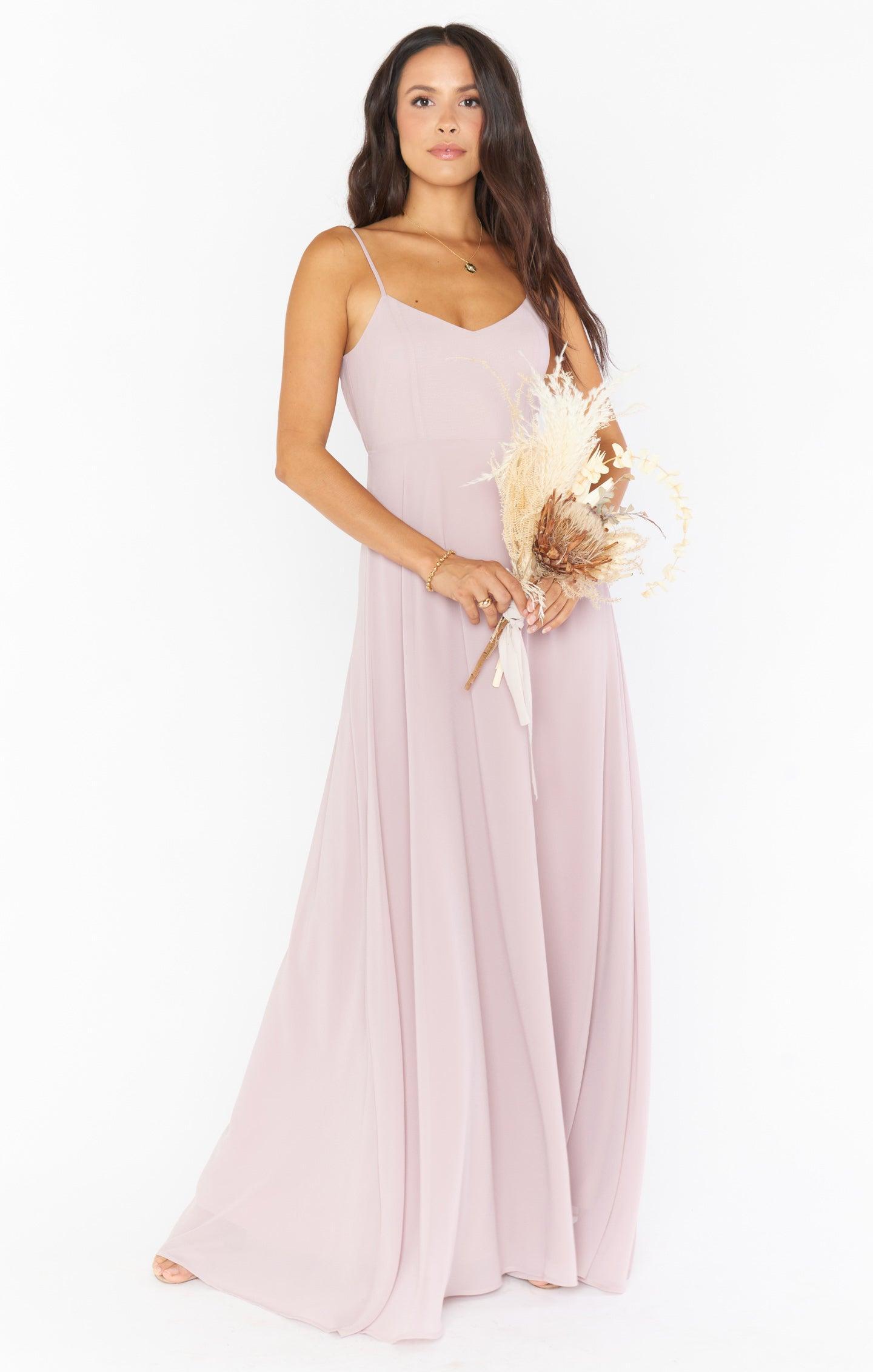 Faith Maxi Dress ~ Steel Blue Chiffon Product Image