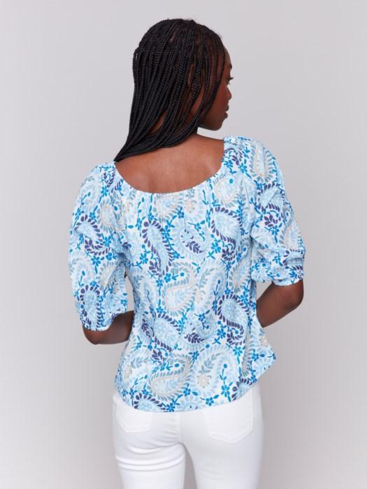 Charlie b off the shoulder blouse C4527R-869B Product Image