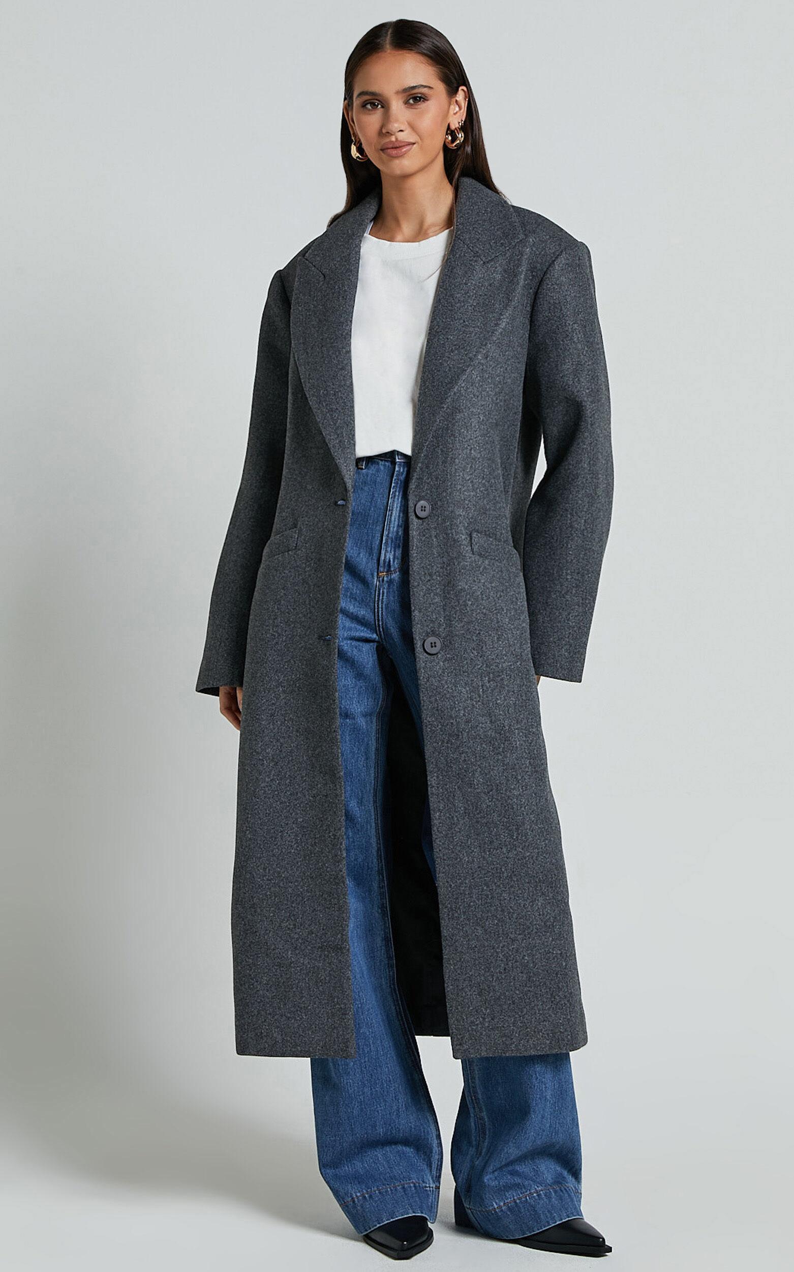 Lioness - Olsen Coat in Grey Marle Product Image