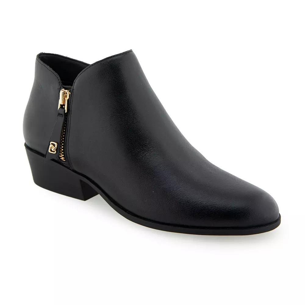 Aerosoles Collaroy Women's Leather Ankle Boots, Size: 7.5, Black Burnished Product Image