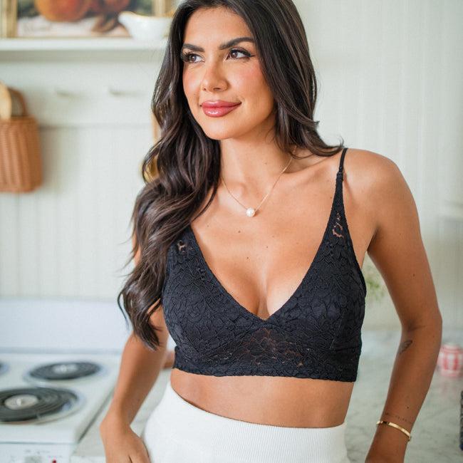 Black Lace Bralette FINAL SALE Product Image