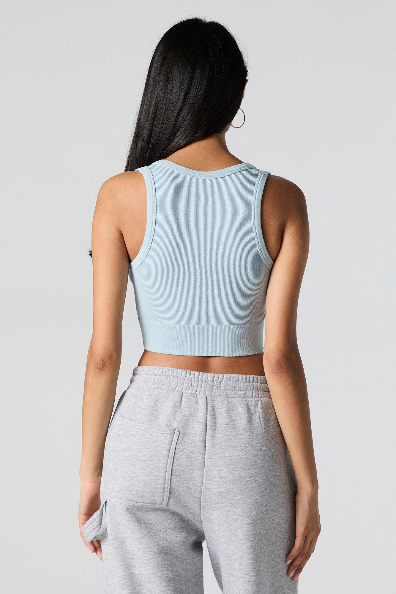Seamless Ultra Scoop Neck Cropped Tank Female Product Image