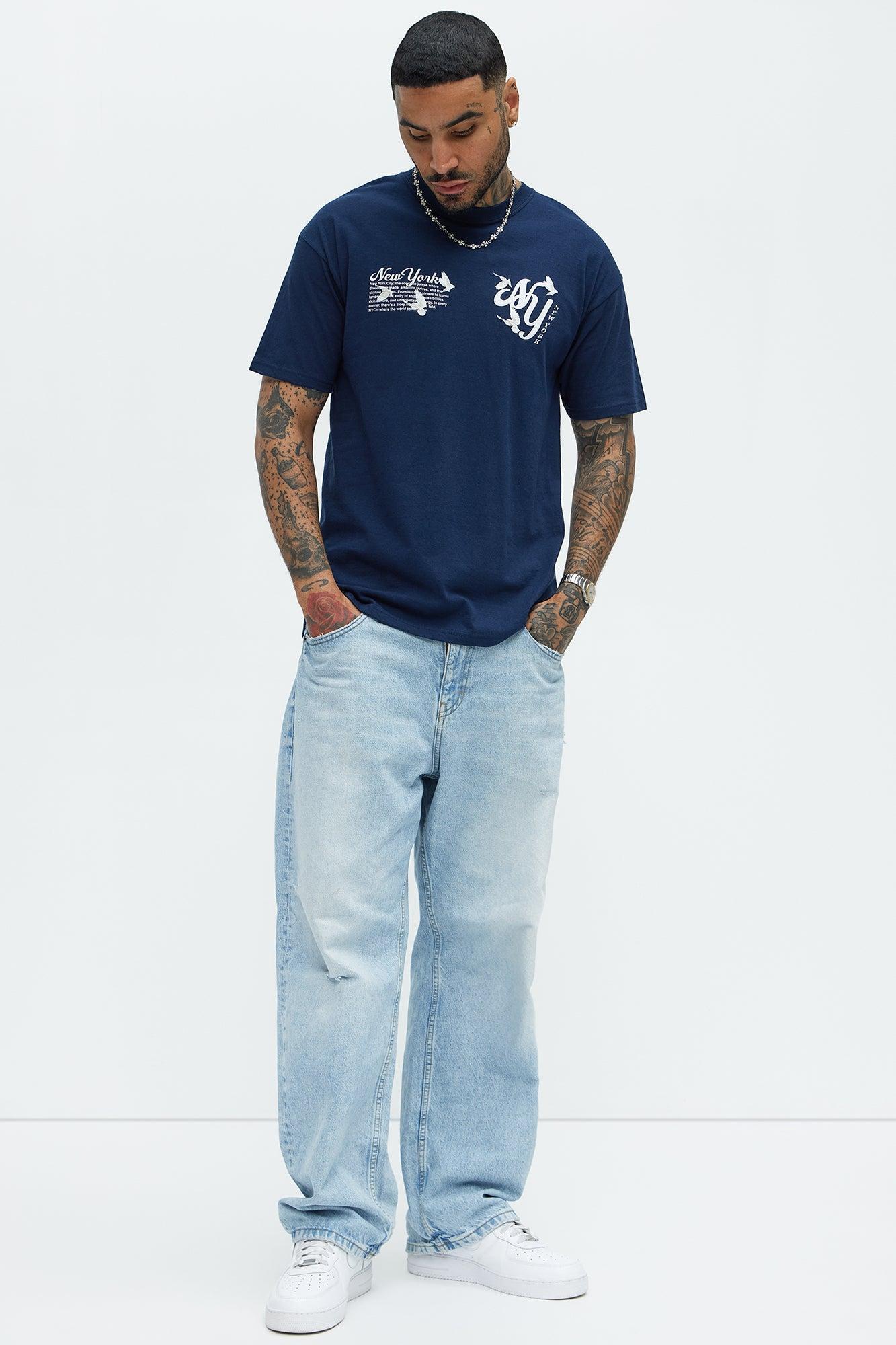 NY Doves With Love Short Sleeve Tee - Navy Product Image
