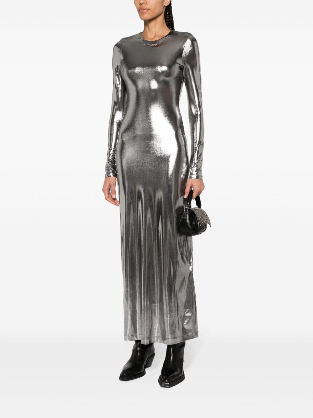 D-Mathi metallic maxi dress Product Image