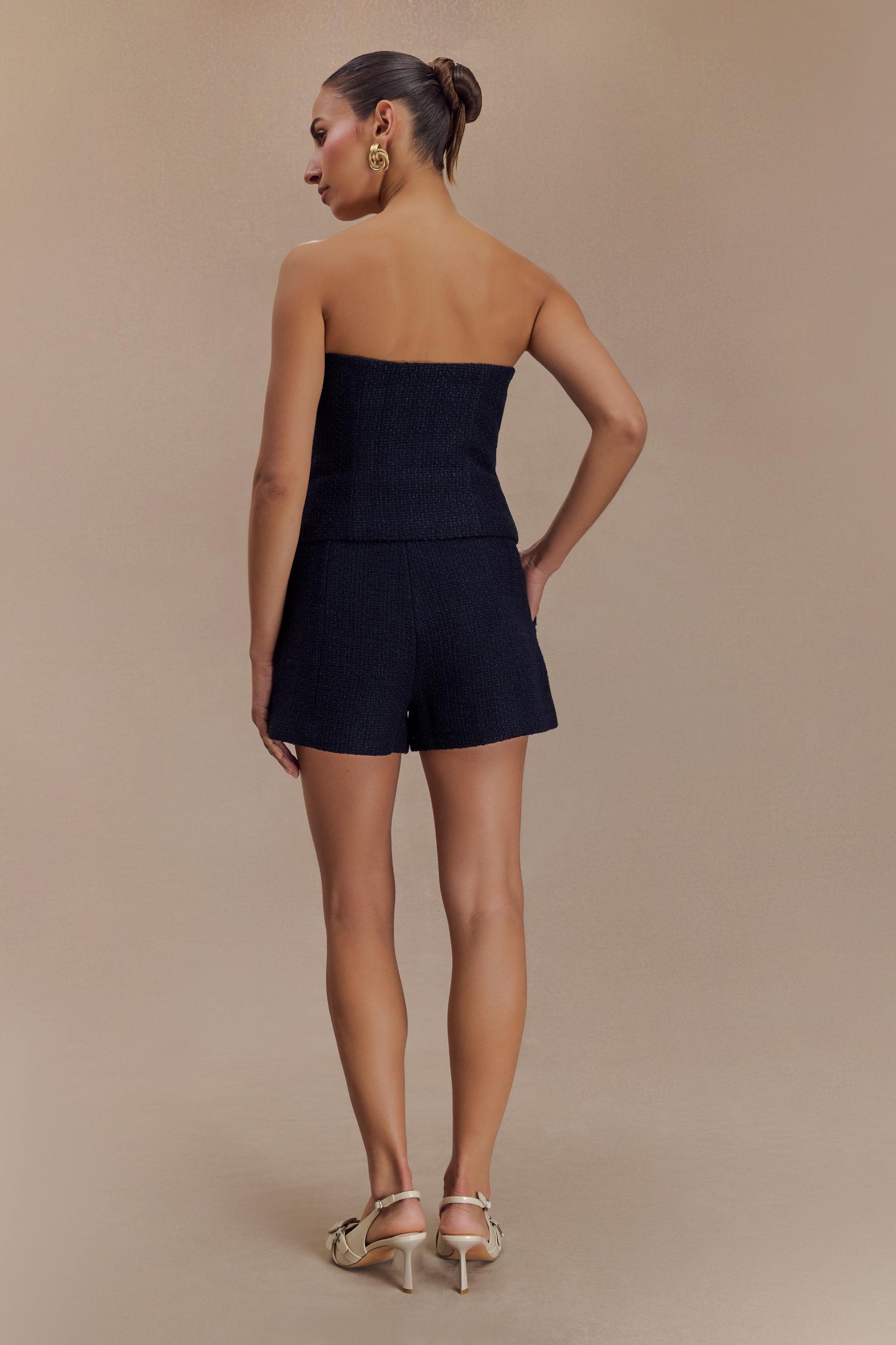 Parker Boucle Shorts - Midnight Blue Product Image