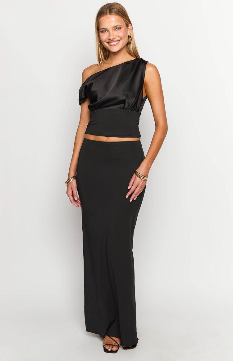Linkin Black Off The Shoulder Crop Top Girls Product Image