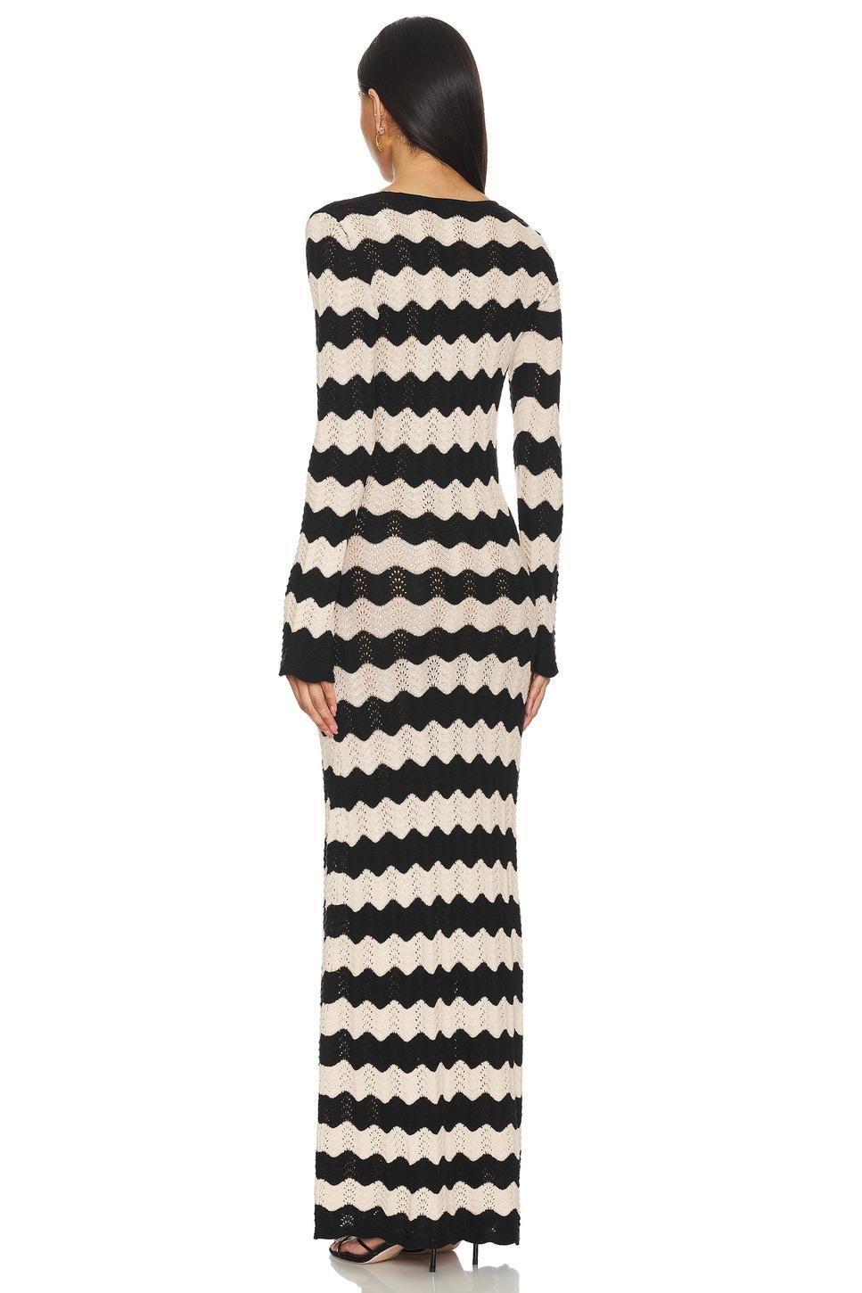 Ella Stripes Knitted Maxi Dress Capittana Product Image