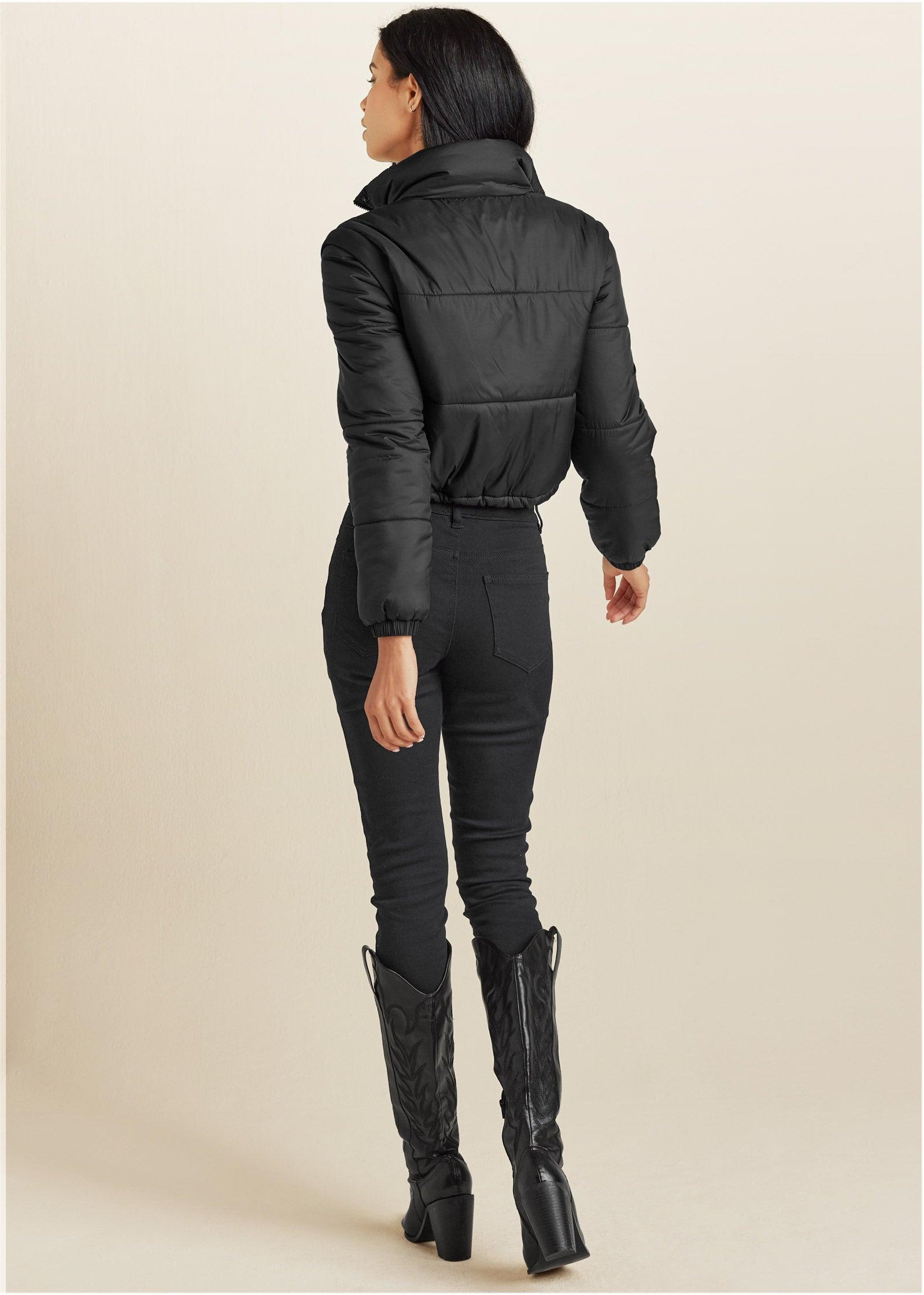 Convertible Puffer Coat - Black Product Image
