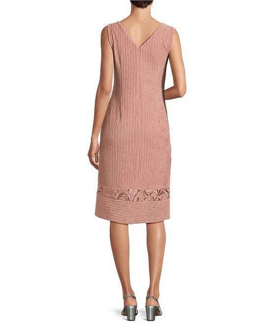 Le Bos 2-Piece Crinkle Knit Jacket Dress Product Image