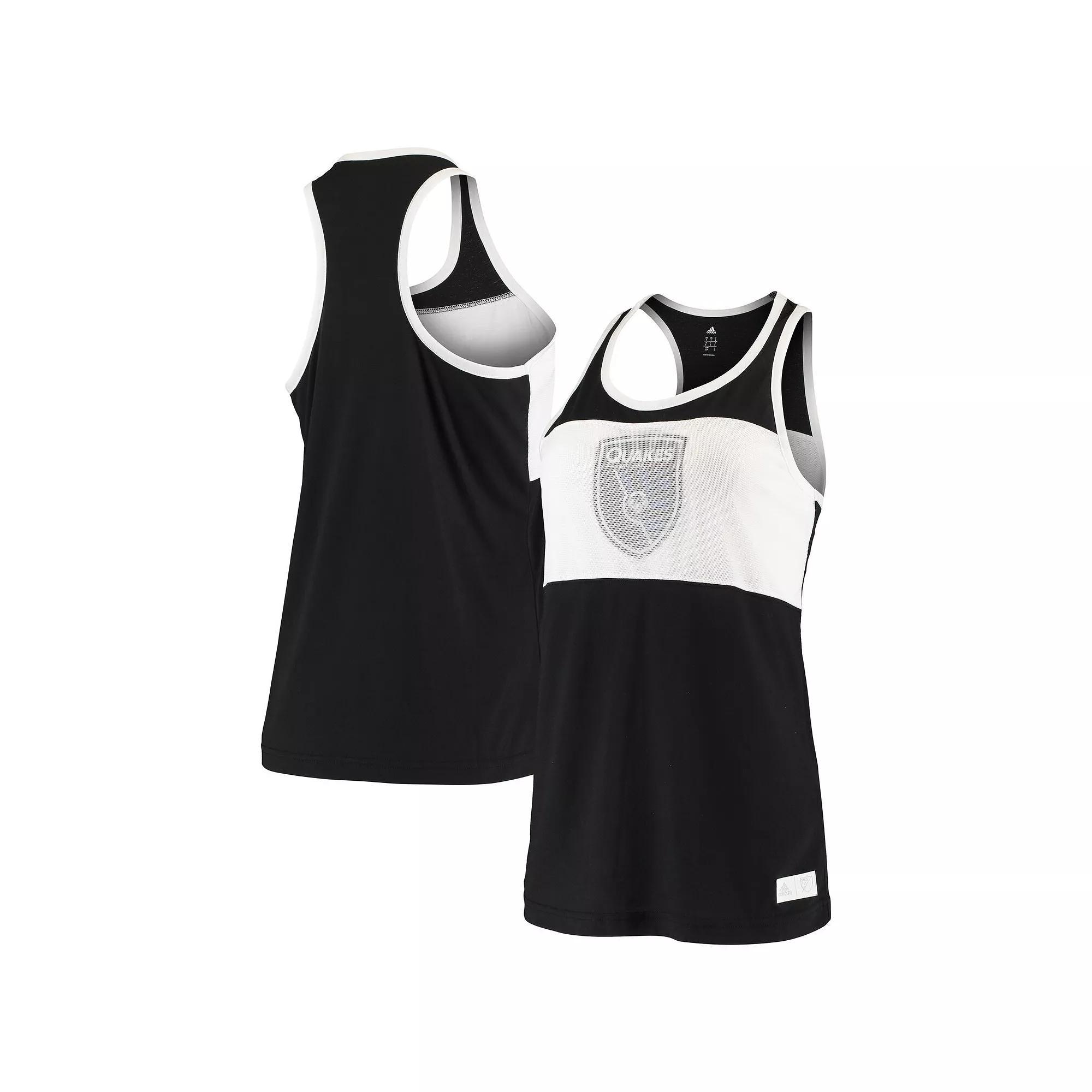 Women's adidas Black San Jose Earthquakes Finished Tank Top, Size: XL, Sje Black Product Image