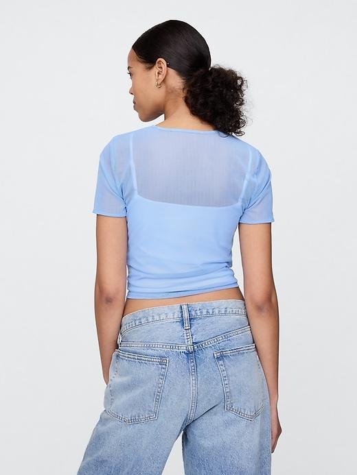 Mesh Cropped T-Shirt Product Image