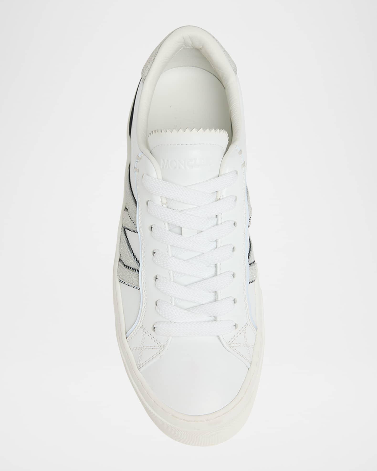 Monaco 2 Low-Top Glitter Leather Sneakers Product Image