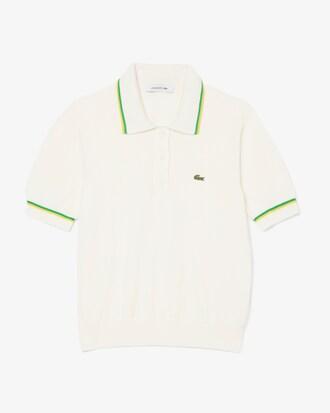 Cropped 3D Seamless Stretch Cotton Polo Shirt Product Image