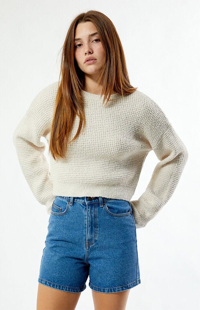 Rhythm Womens Brisa High Waisted Denim Shorts Product Image