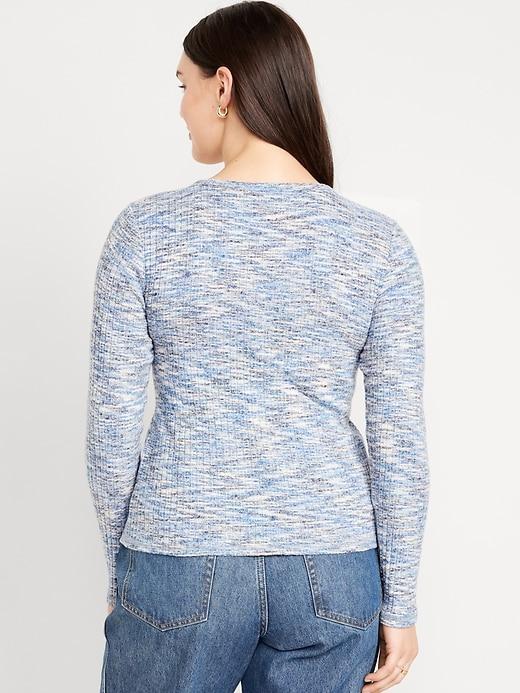 Plush-Knit Long-Sleeve T-Shirt Product Image