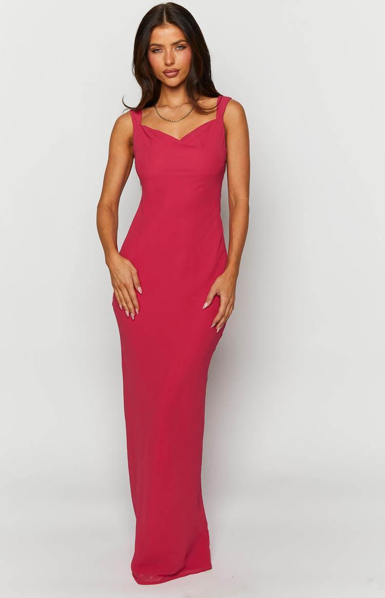 Astrid Pink Chiffon Maxi Dress Product Image