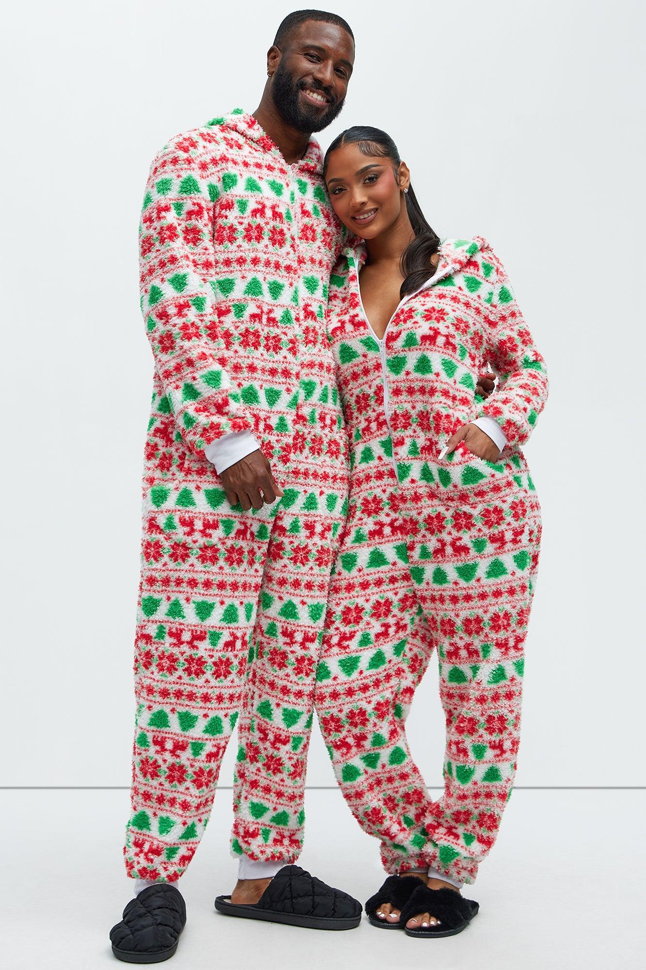 Winter Moments Sherpa Holiday PJ Set - White/combo Product Image