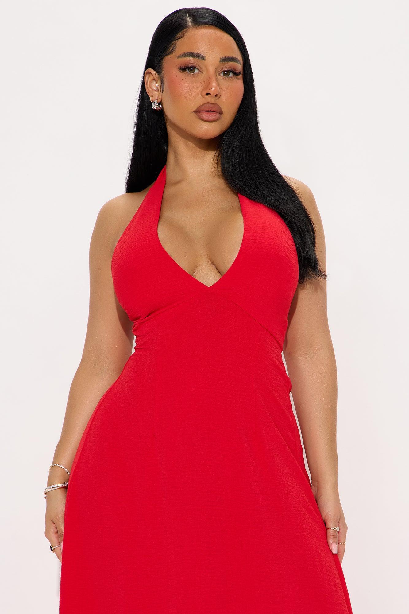Kimberly Airflow Maxi Dress - Red Product Image