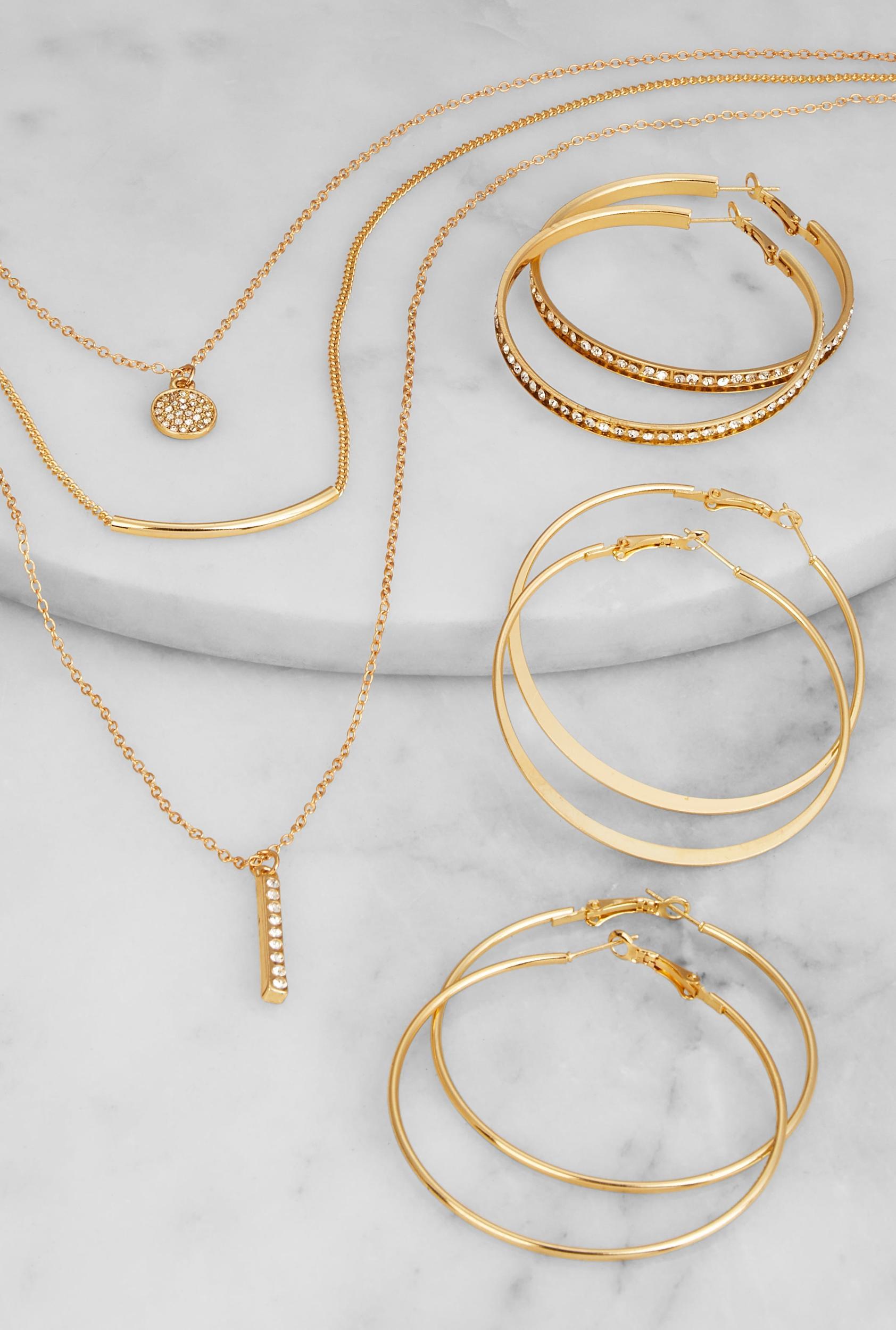 Faux Pearl Beaded Stretch Bracelets Set of 5 Female Product Image