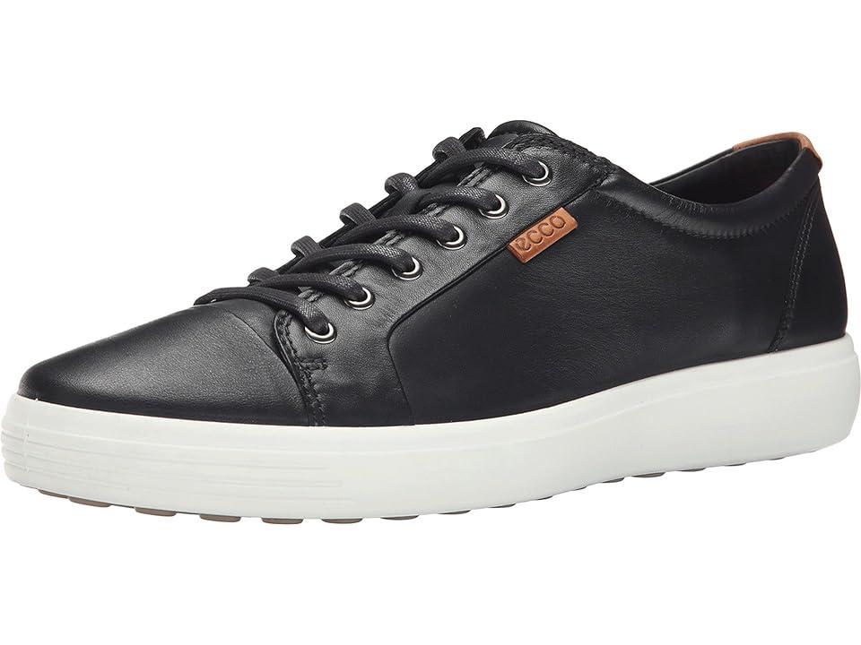 ECCO Mens Soft VII Leather Sneakers Product Image