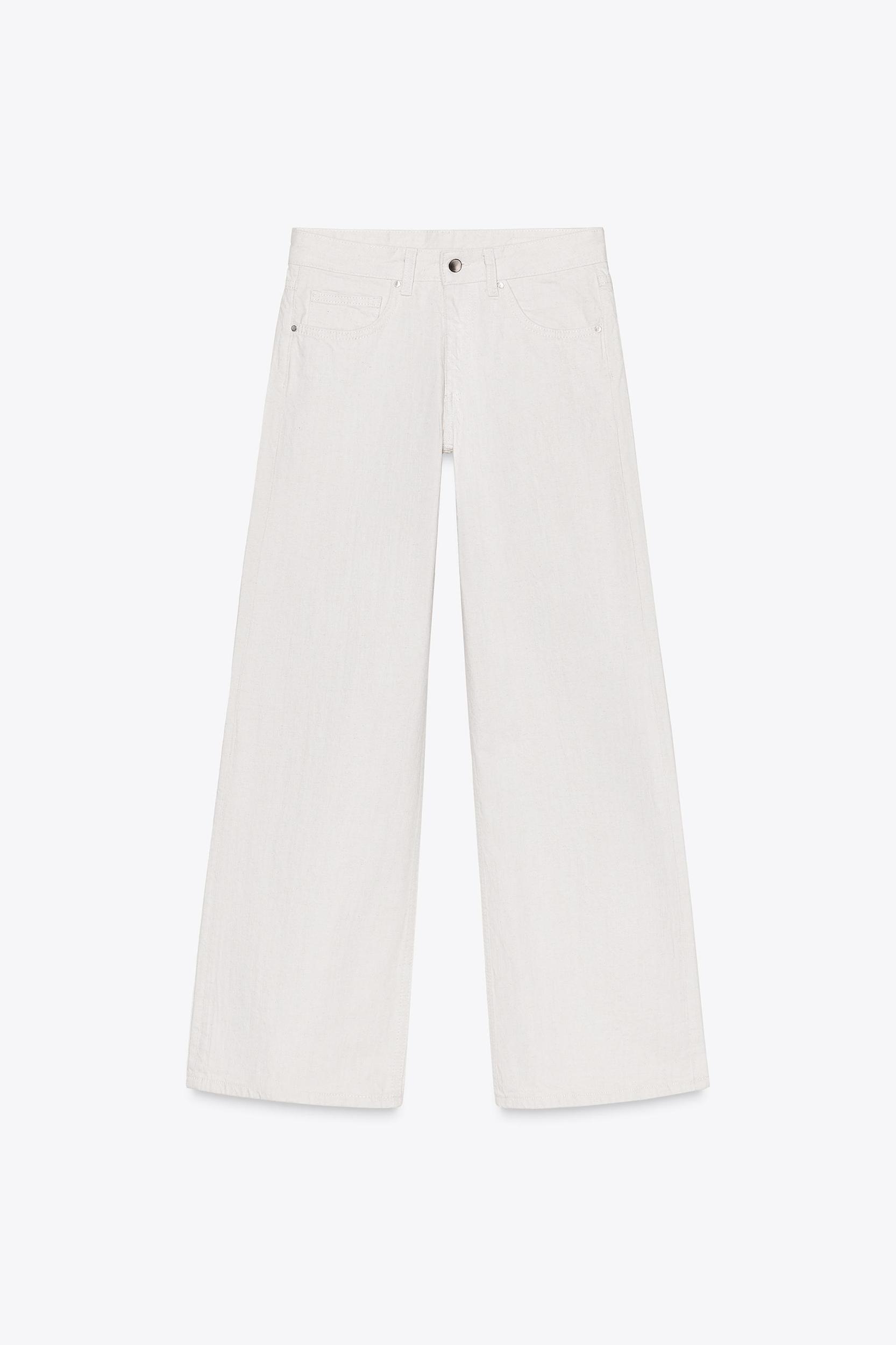 ZW COLLECTION WIDE LEG LOW RISE JEANS Product Image