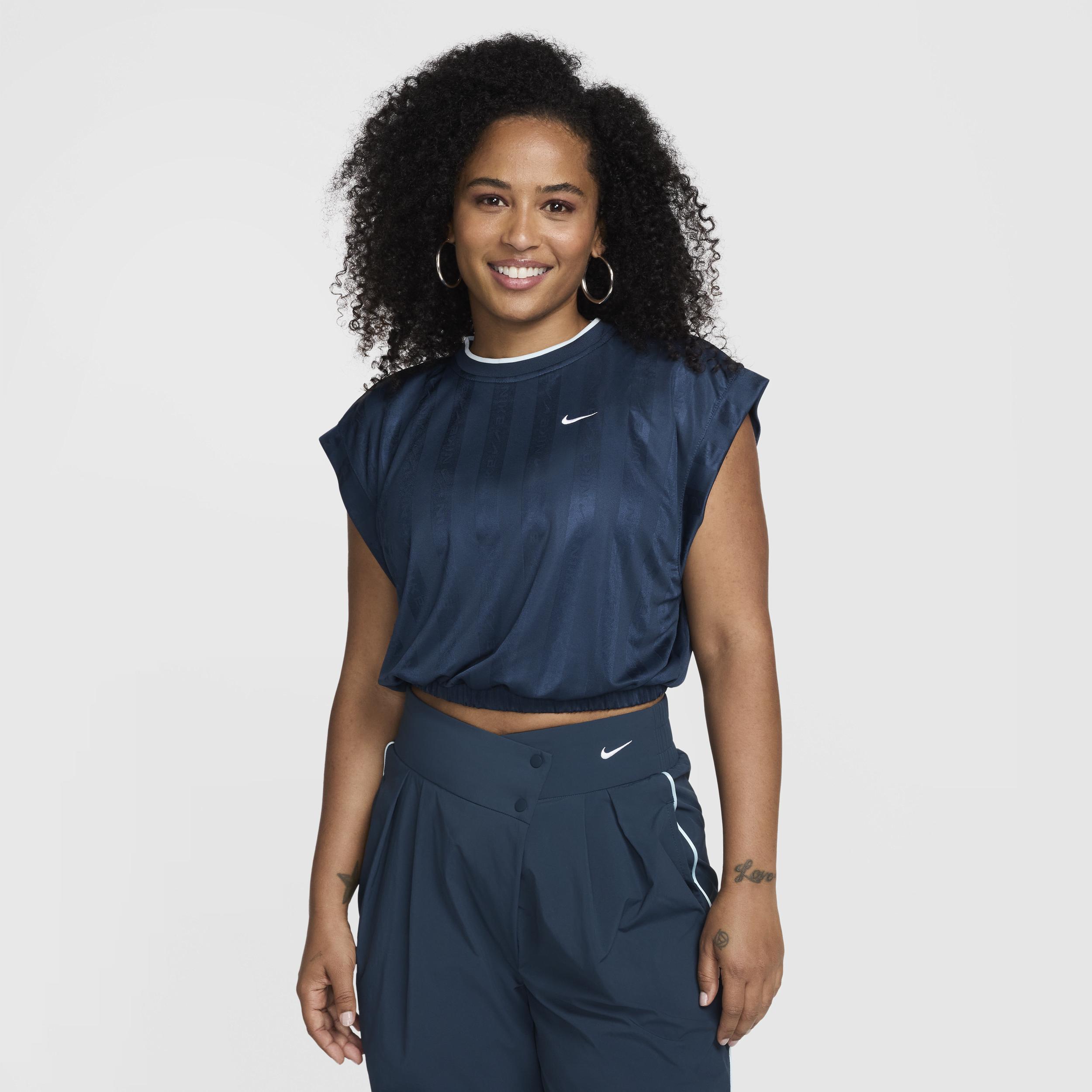 Nike Sportswear Collection Women's Dri-FIT Short-Sleeve Jacquard Jersey Product Image