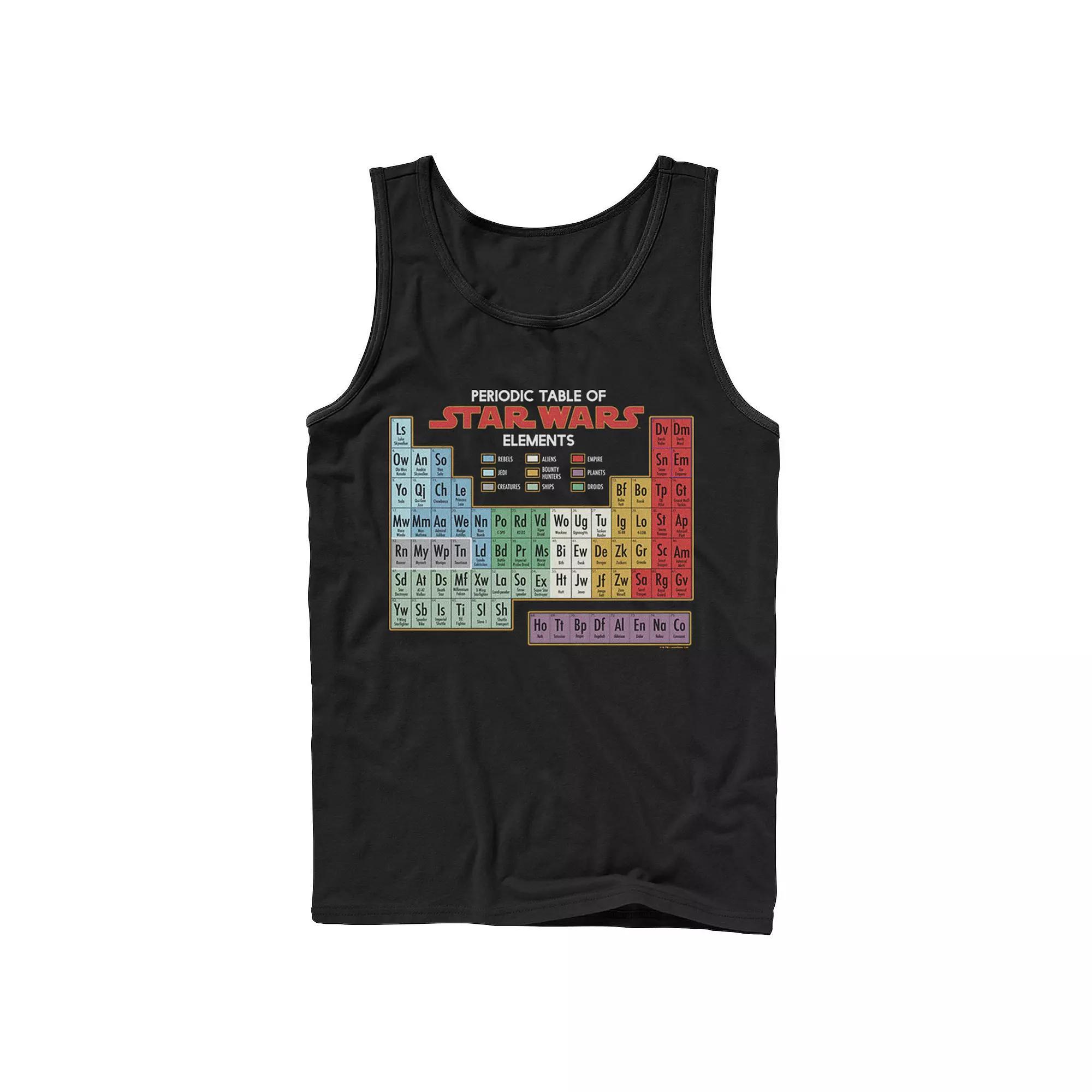 Mens Star Wars Periodic Table of Elements Graphic Tank Top Product Image