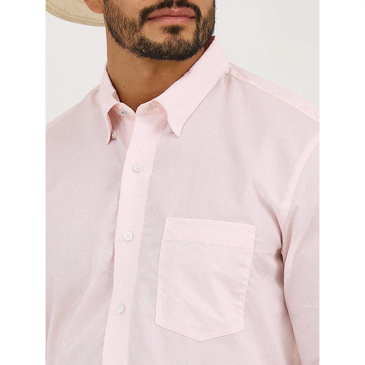 Men's Cody Johnson One Pocket Button Down Shirt in Gray Contrast Product Image