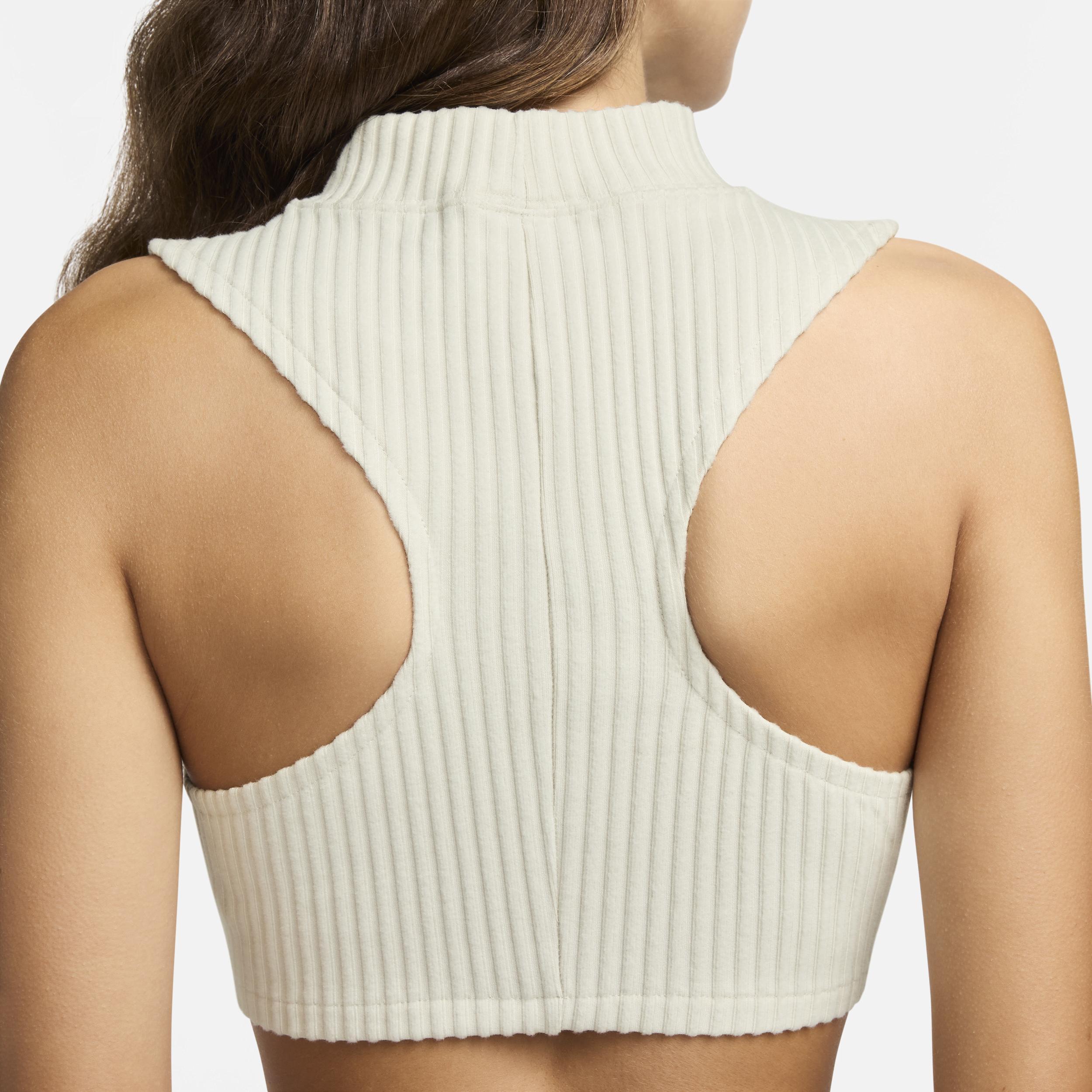 Women's Nike Sportswear Chill Rib Tight Mock-Neck Cropped Tank Top Product Image