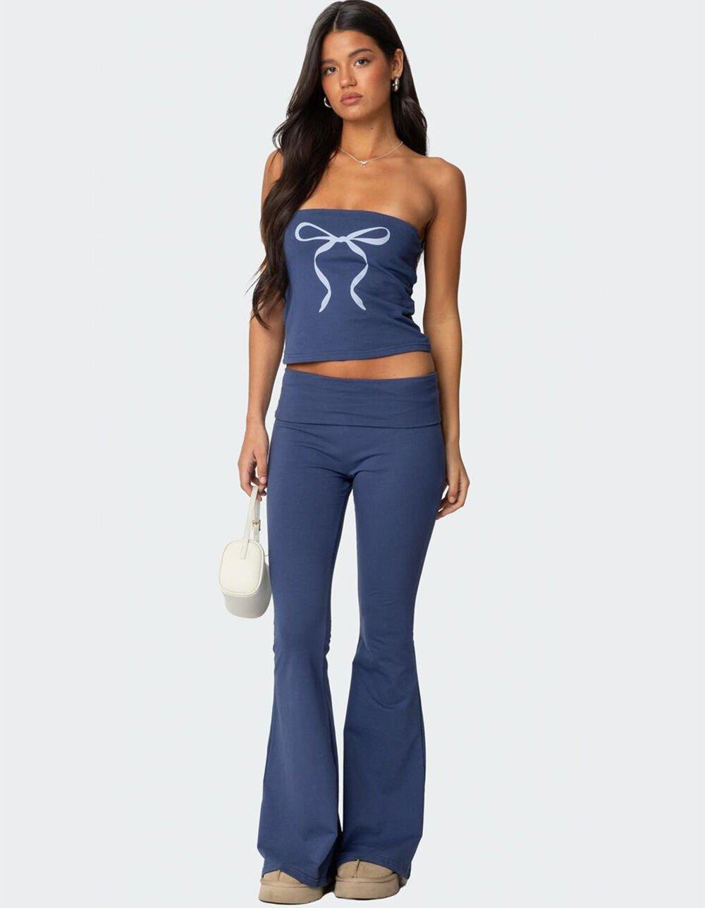 EDIKTED Aiyana Bow Built In Bra Tube Top Product Image