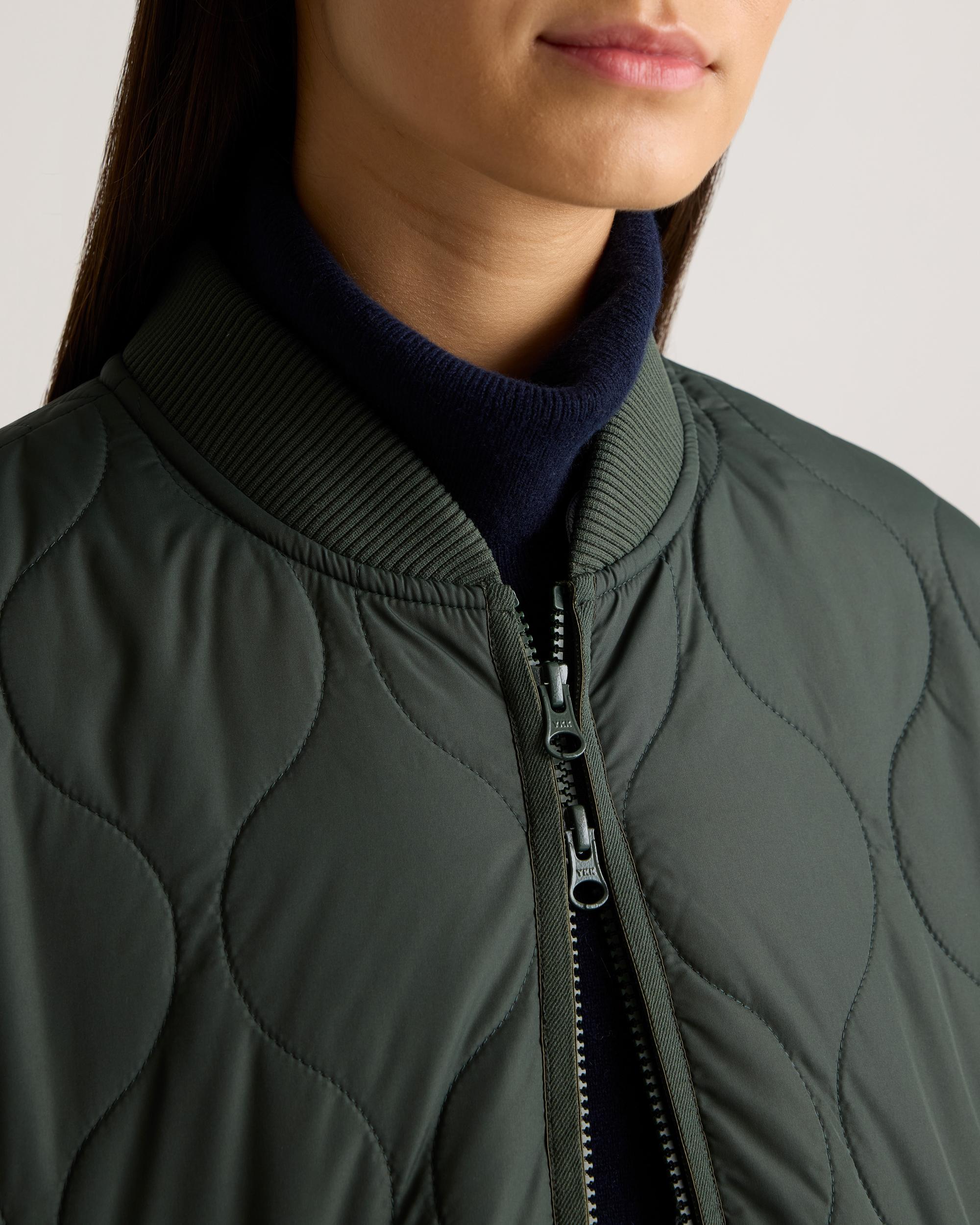 Quince | Women's Featherless Quilted Puffer Long Coat Recycled Polyester Product Image