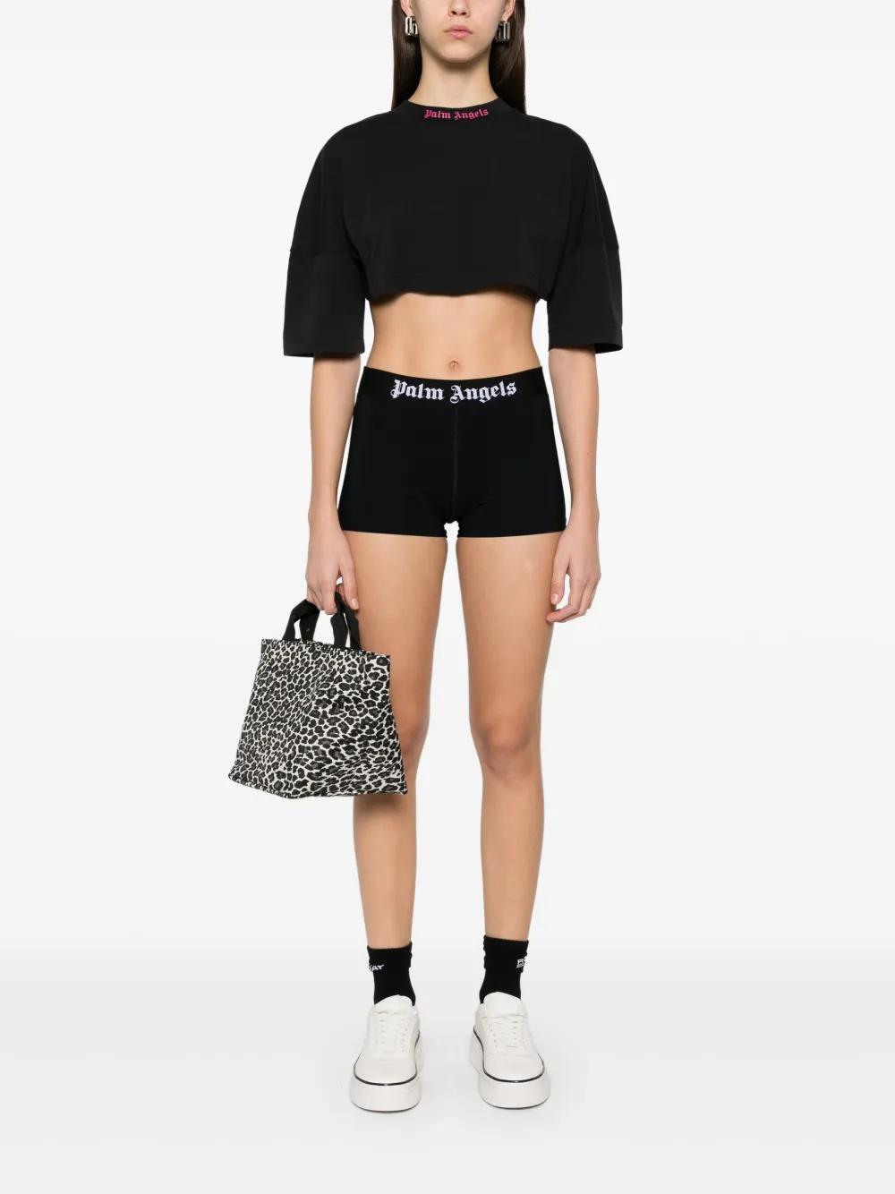 logo-print cropped T-shirt Product Image