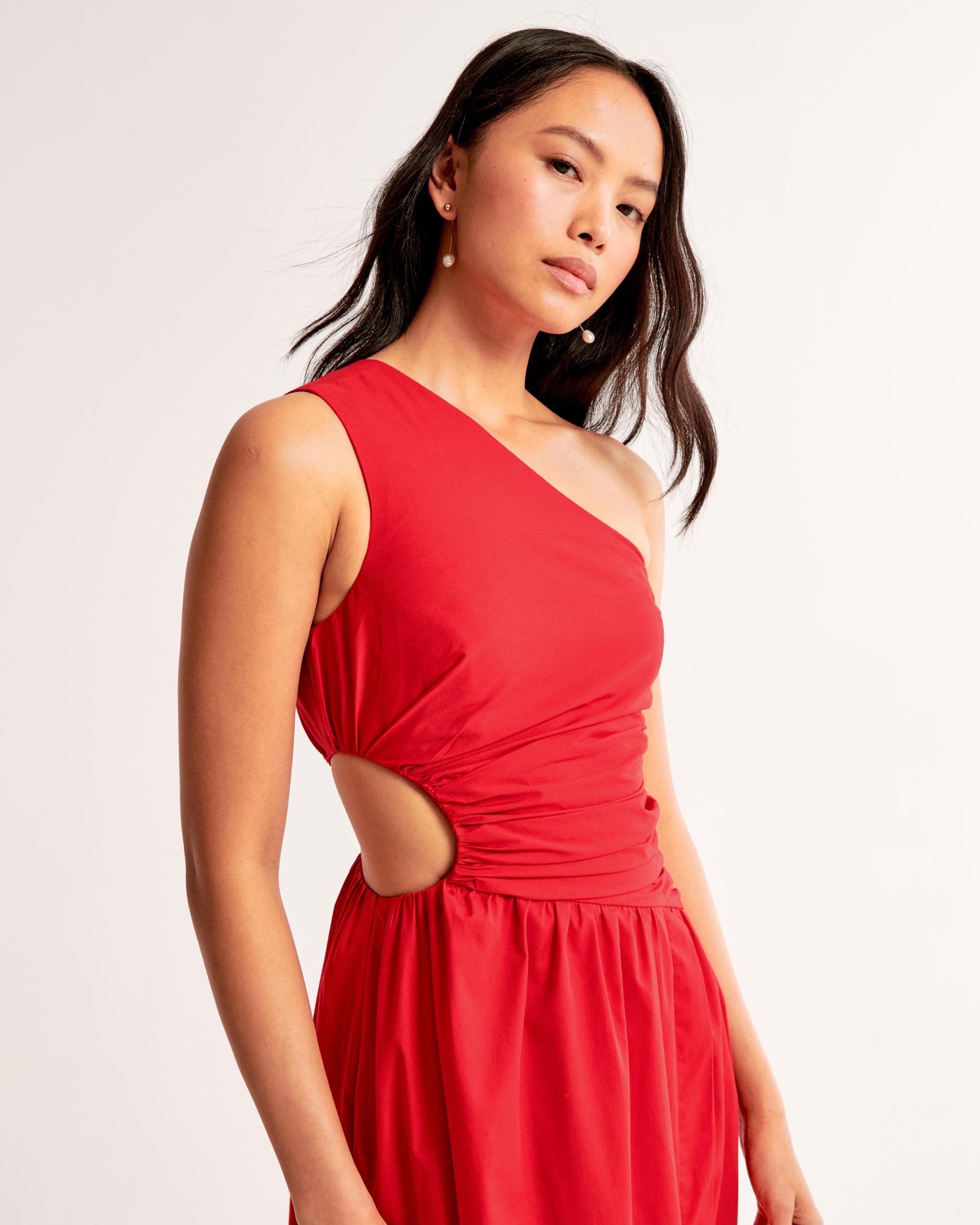 One-Shoulder Cutout Maxi Dress Product Image