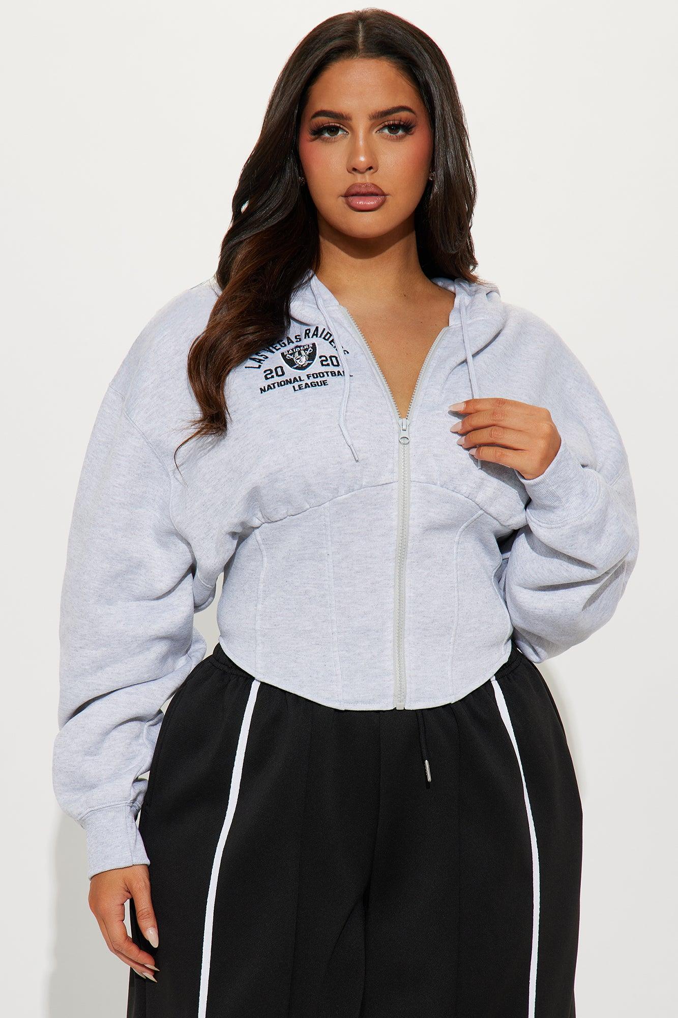Always A Raider Corset Hoodie - Heather Grey Female Product Image