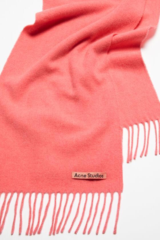 Fringe wool scarf - skinny Product Image
