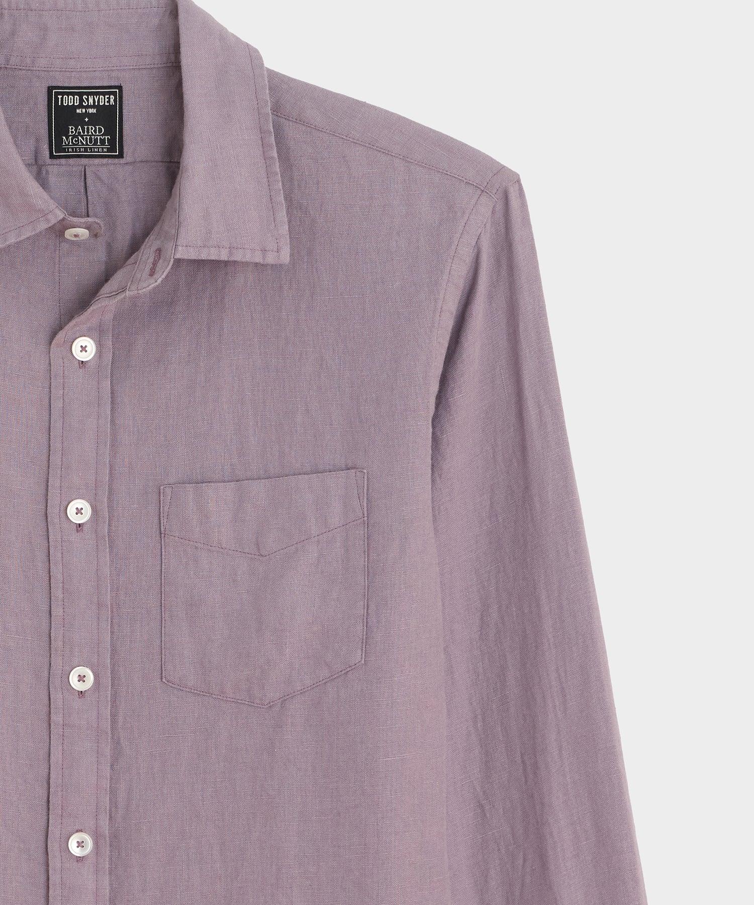 Sea Soft Irish Linen Point Collar Shirt Product Image