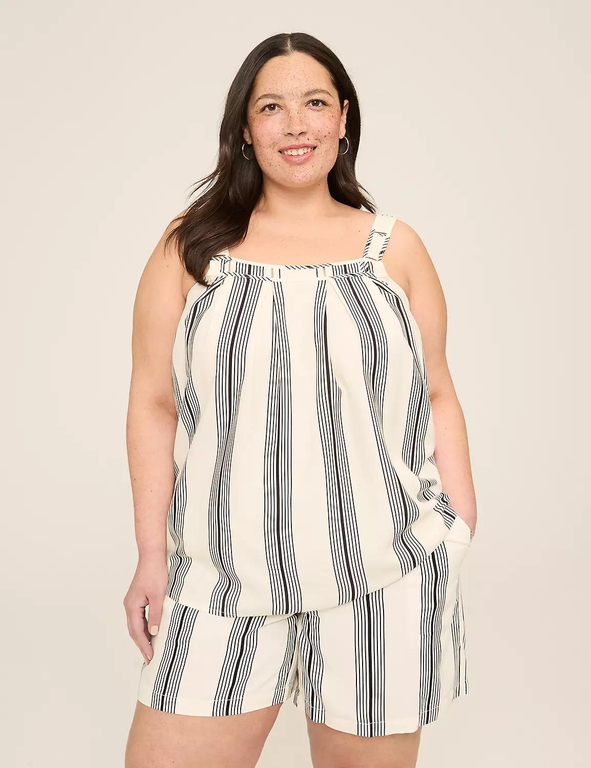 Square-Neck Cutout-Detail Tank Product Image