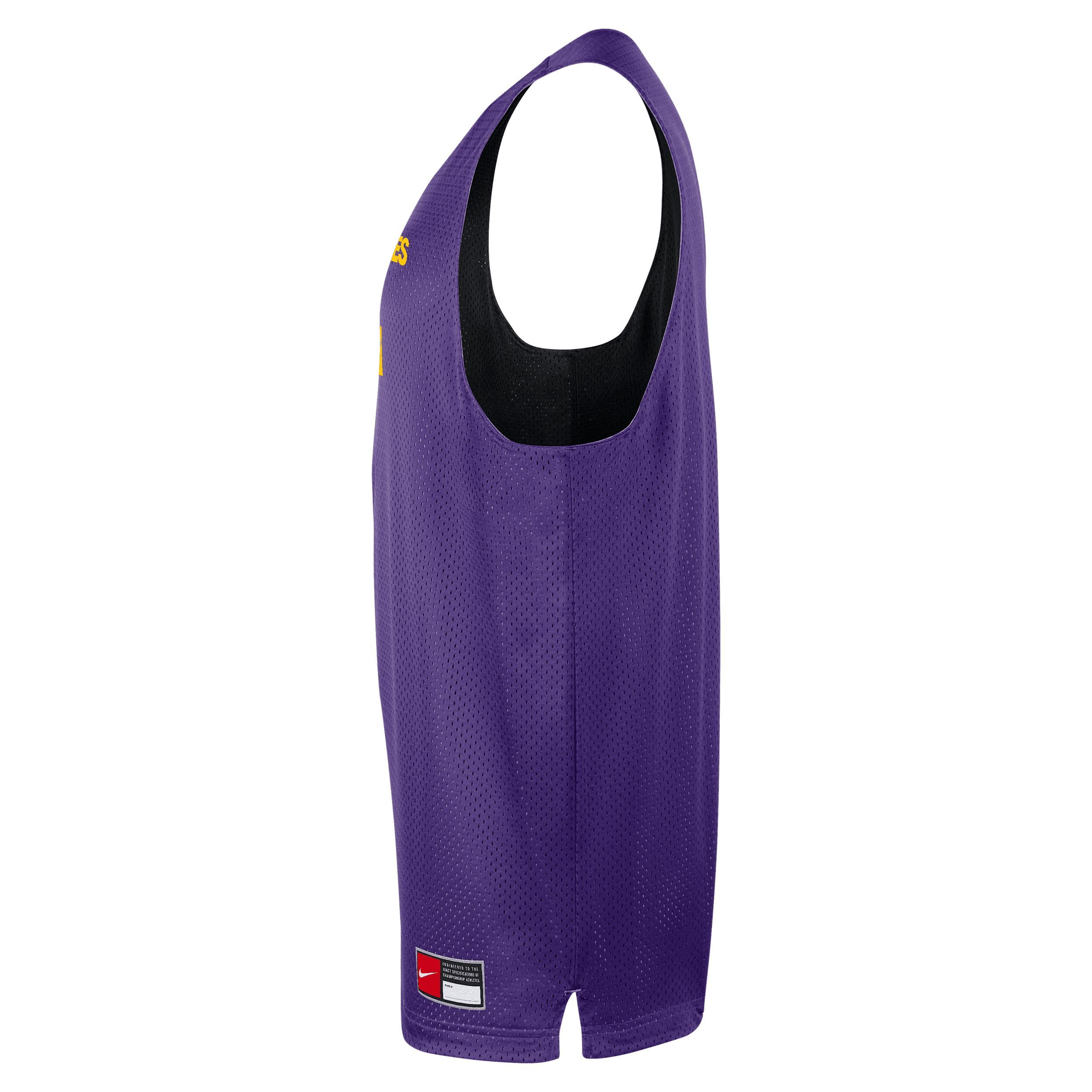 Los Angeles Lakers Courtside Nike Men's NBA Mesh Practice Jersey Product Image