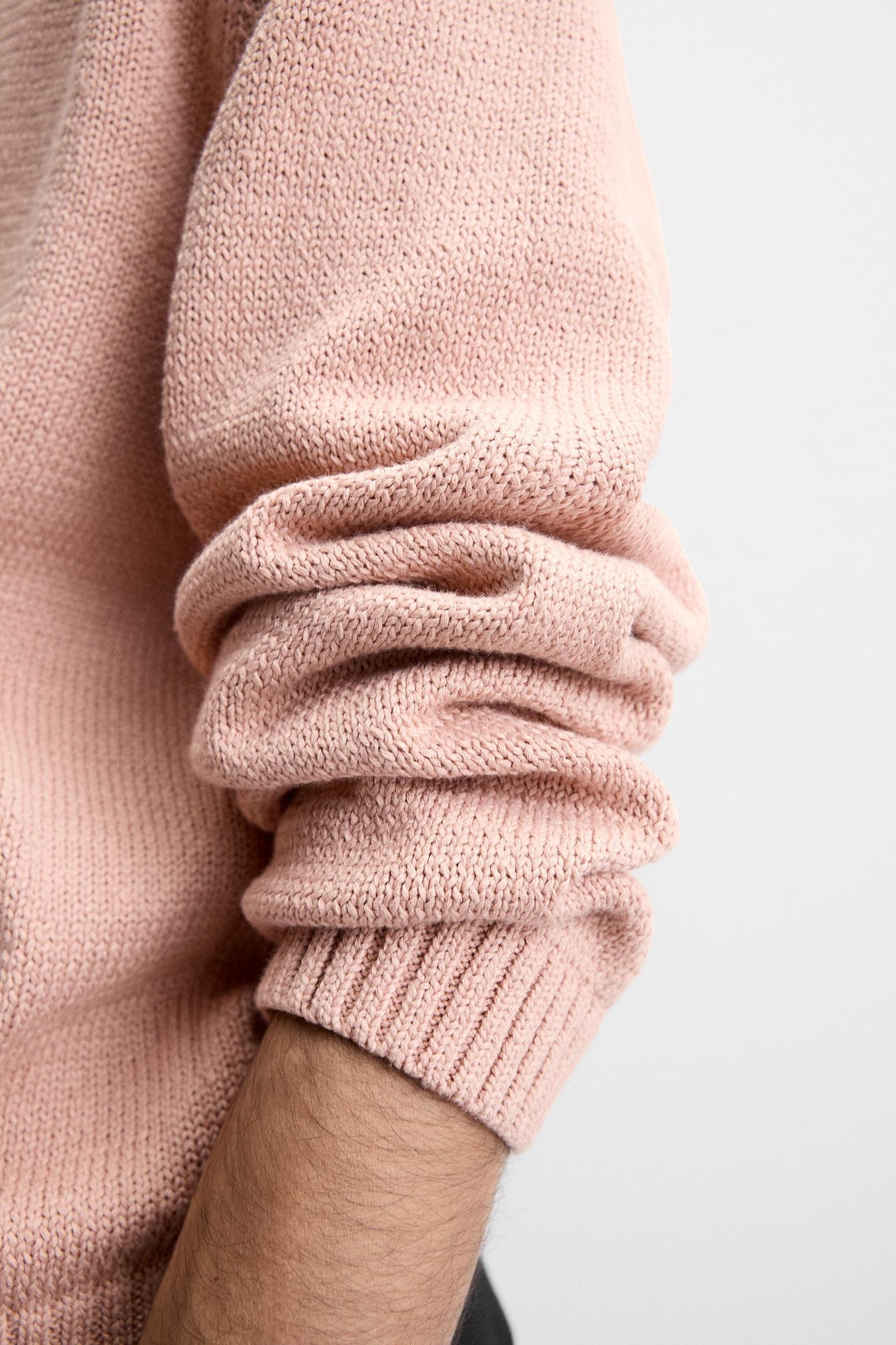 TEXTURED COTTON BLEND CARDIGAN Product Image