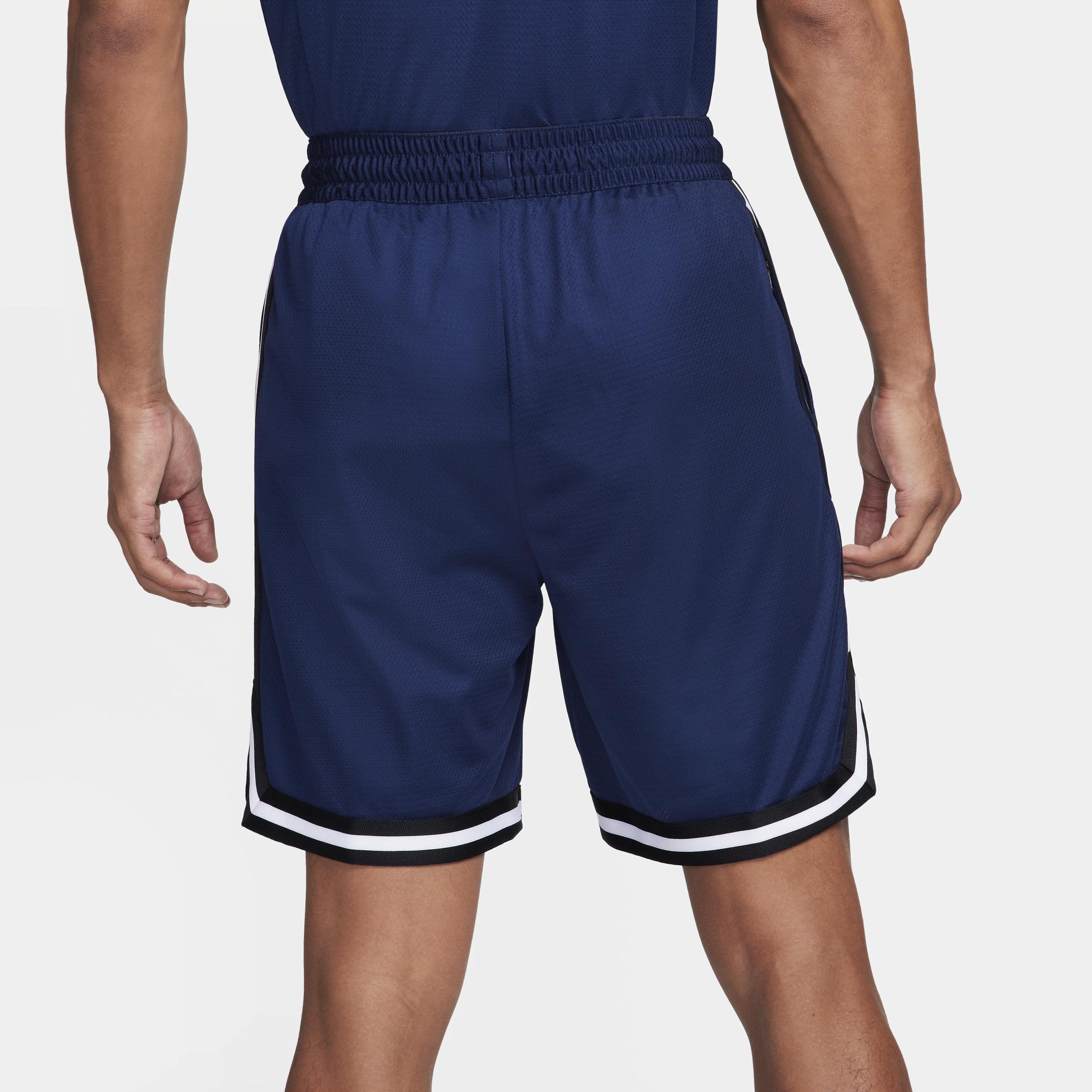 Nike Men's DNA Dri-FIT 8" Basketball Shorts in Blue/Midnight Navy Size Small 100% Polyester/Knit/Fiber Product Image
