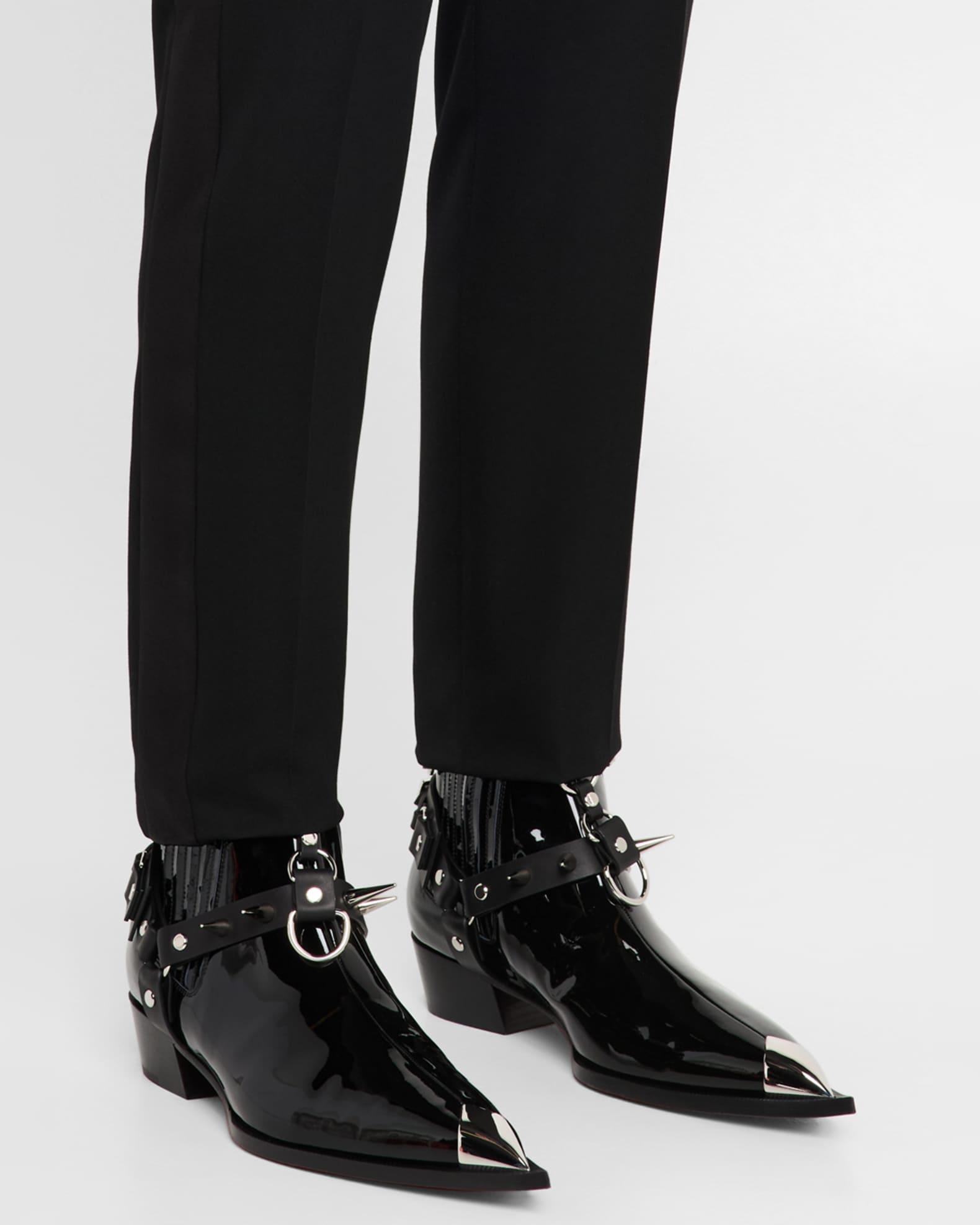 Men's Chesteviss Patent Leather Chelsea Boots Product Image