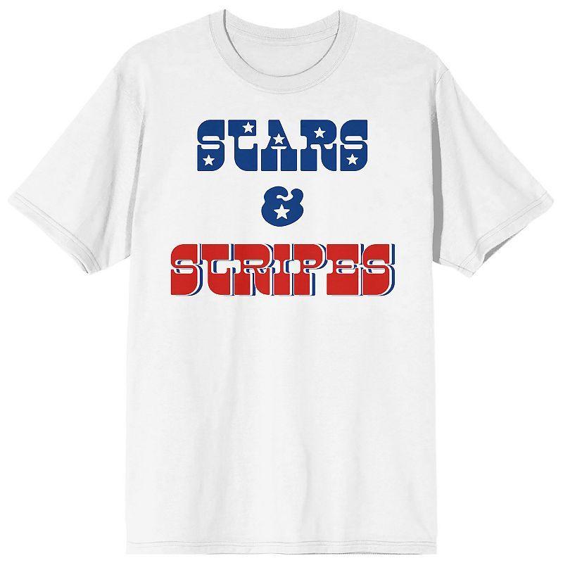 Men's Americana Stars & Stripes Tee, Size: Medium, White Product Image