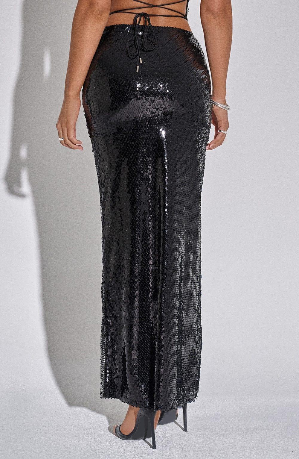 Larisa Maxi Skirt - Black Product Image