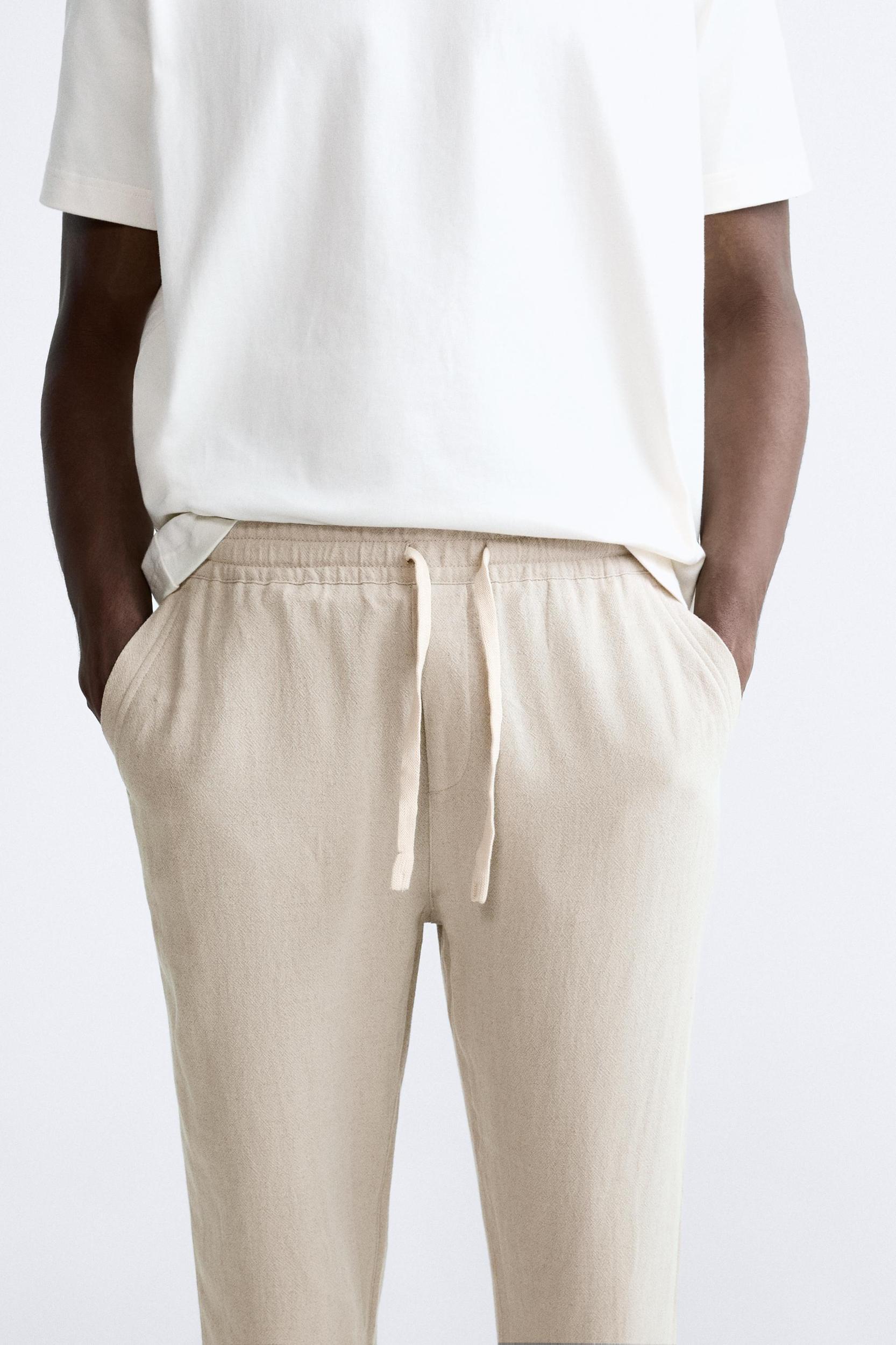 VISCOSE - LINEN PANTS Product Image