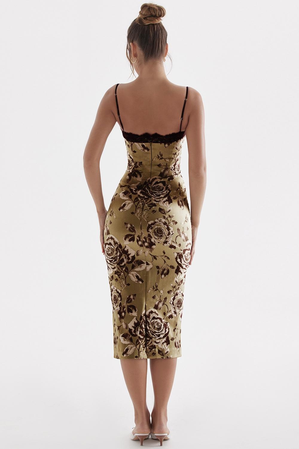 Cassia  floral print midi dress Product Image
