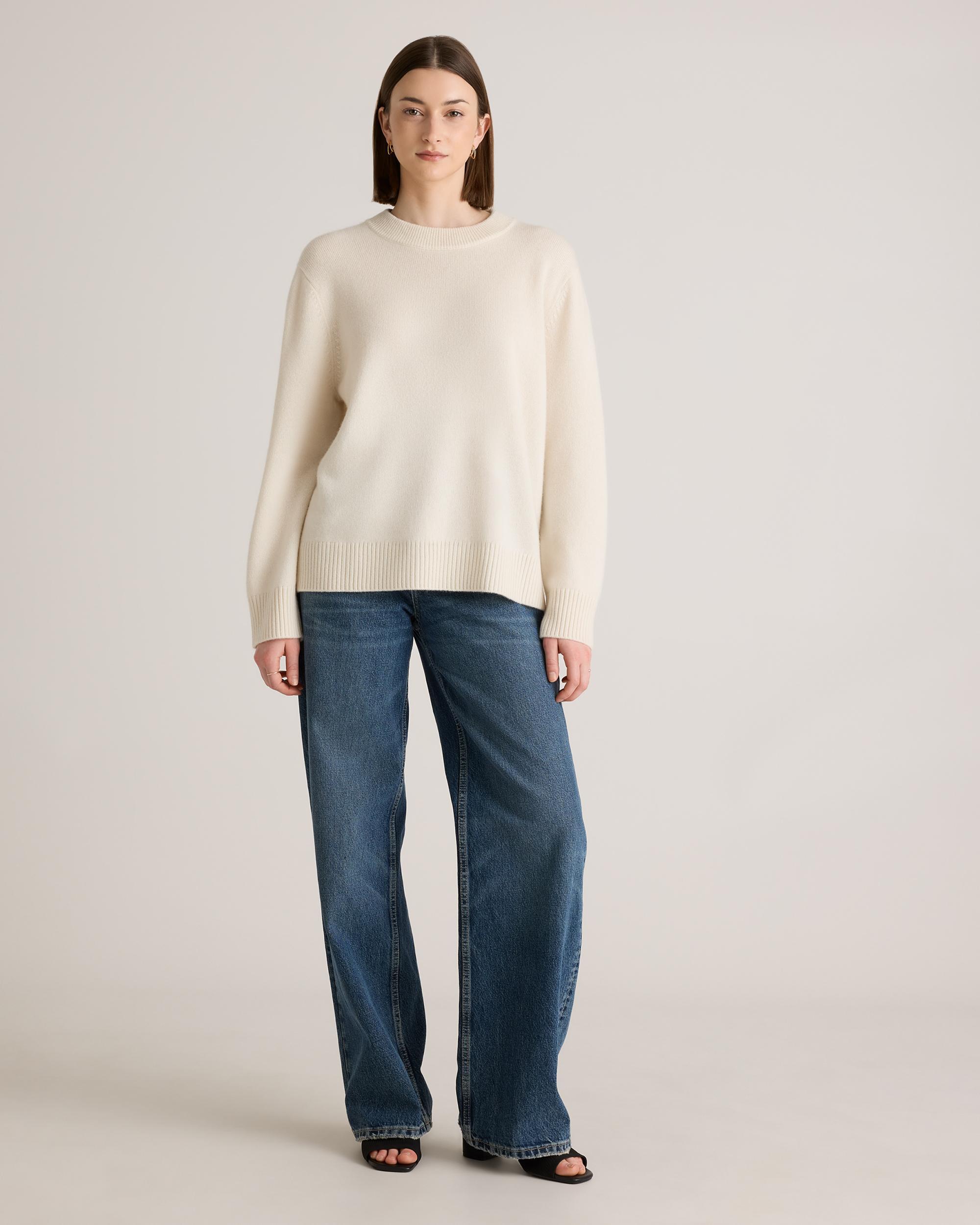 Quince | Women's Mongolian Cashmere OverSized Crewneck Sweater Size XL Product Image