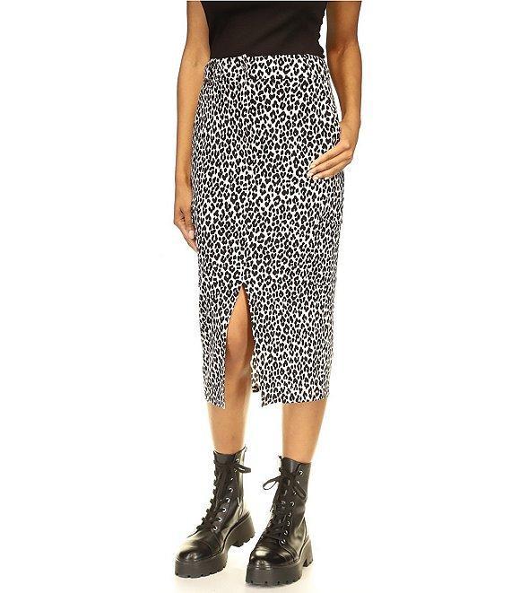 Michael Kors Cheetah Print Utility Midi Skirt Product Image